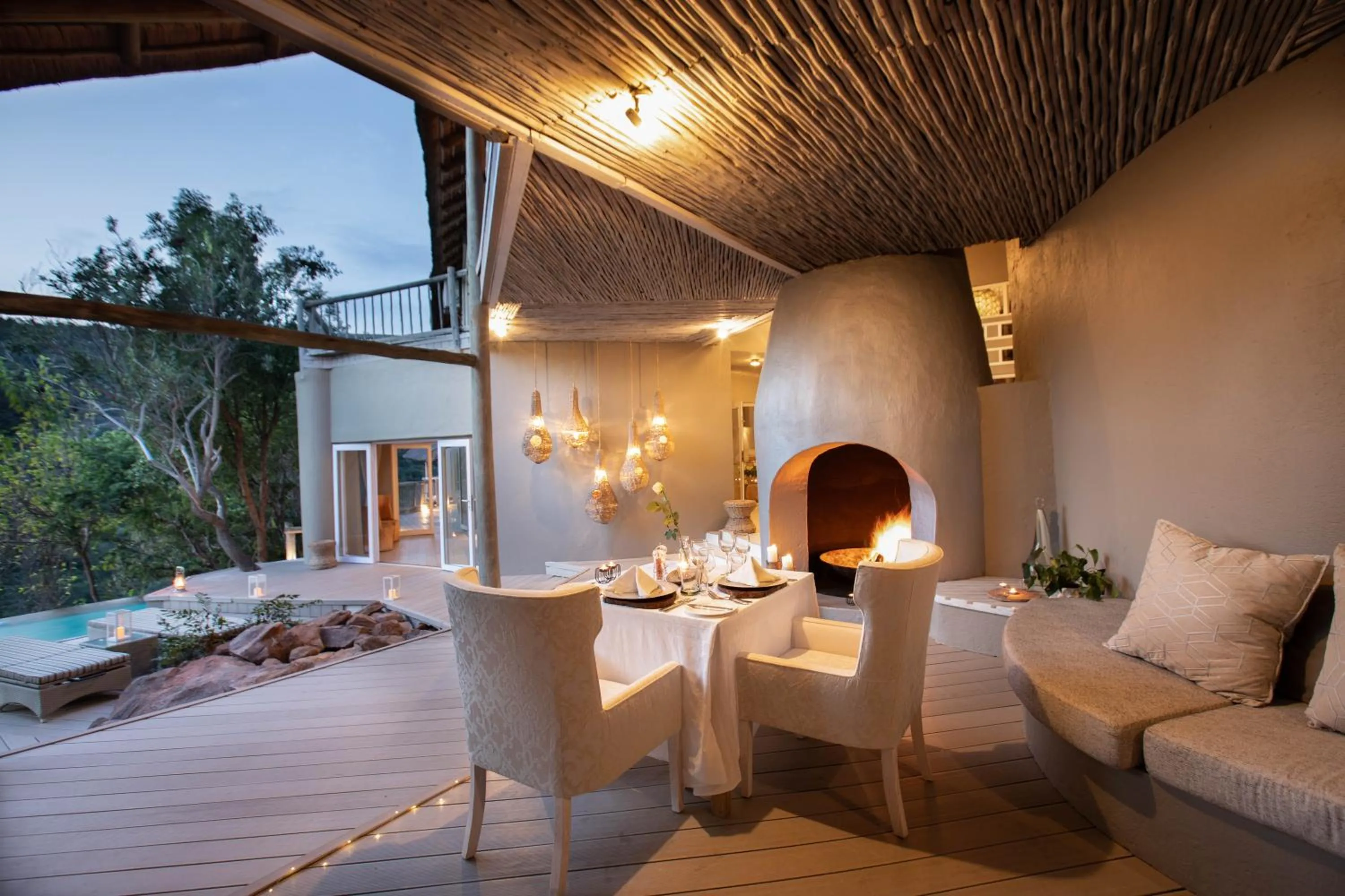 Restaurant/places to eat in Clifftop Exclusive Safari Hideaway