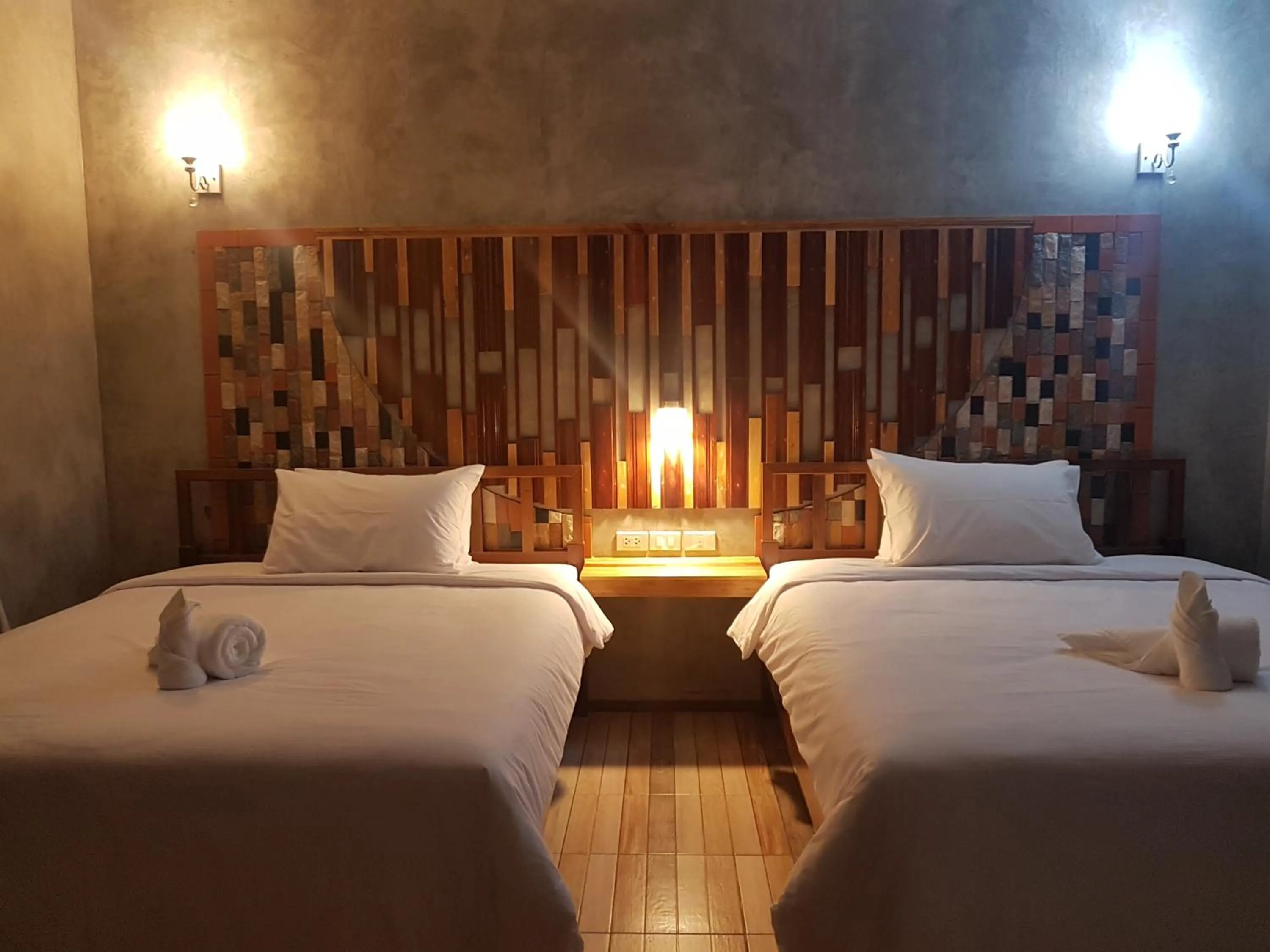 Decorative detail, Bed in Palm Pran Resort