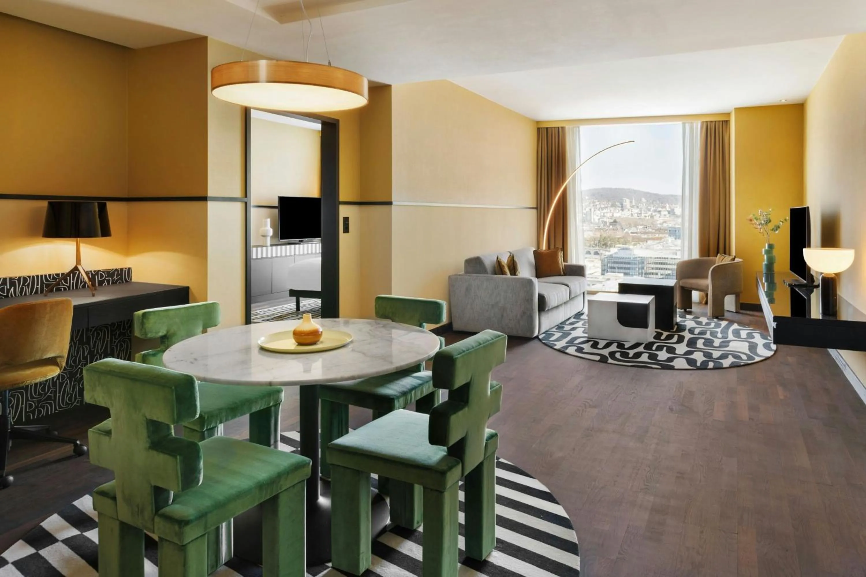 Photo of the whole room in Renaissance Zurich Tower Hotel