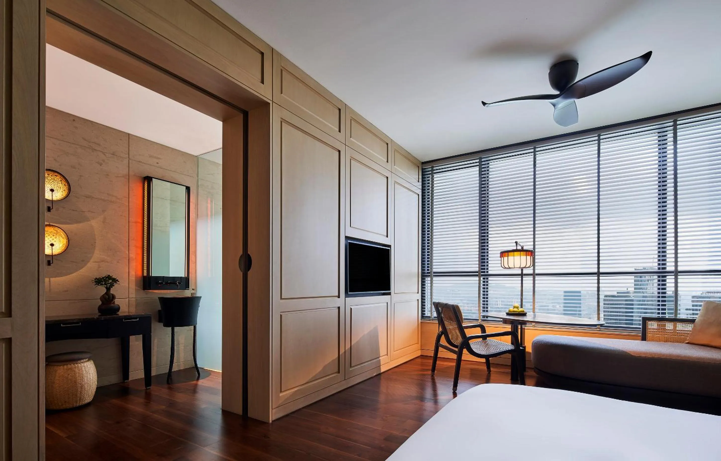 Seating area, Bed in The RuMa Hotel and Residences