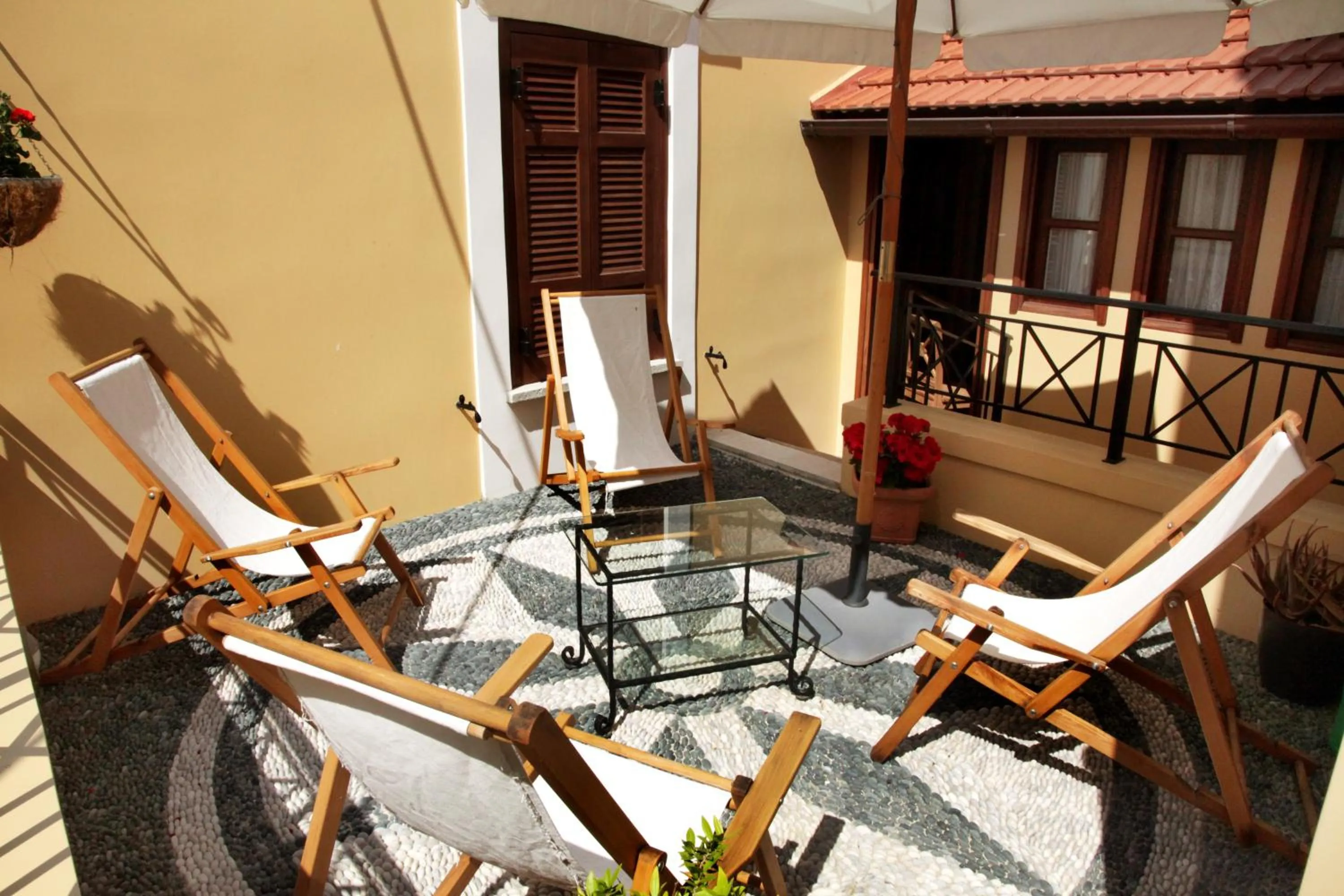 Balcony/Terrace in Rodos Niohori Elite Suites Boutique Hotel