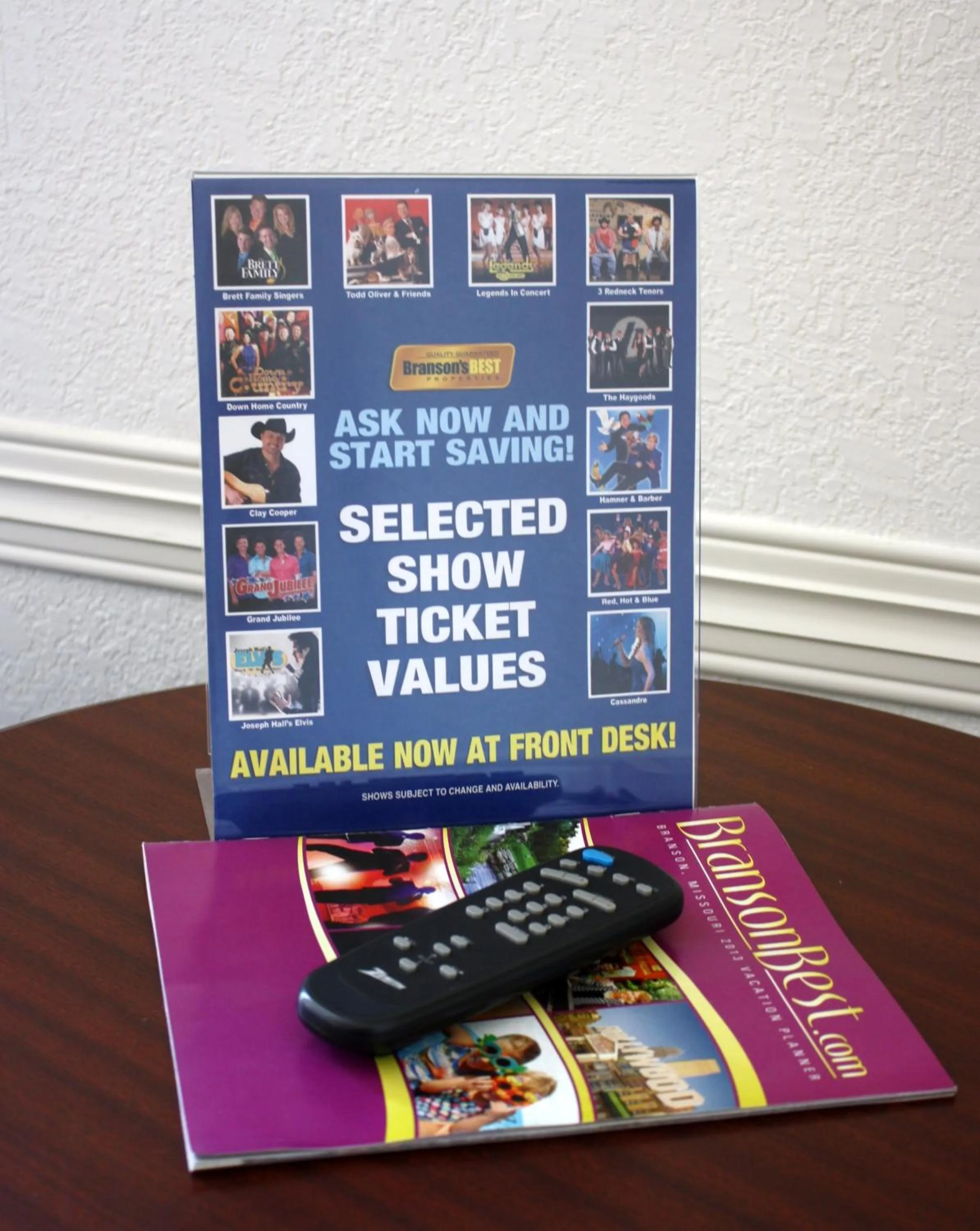 Logo/Certificate/Sign in Branson's Best