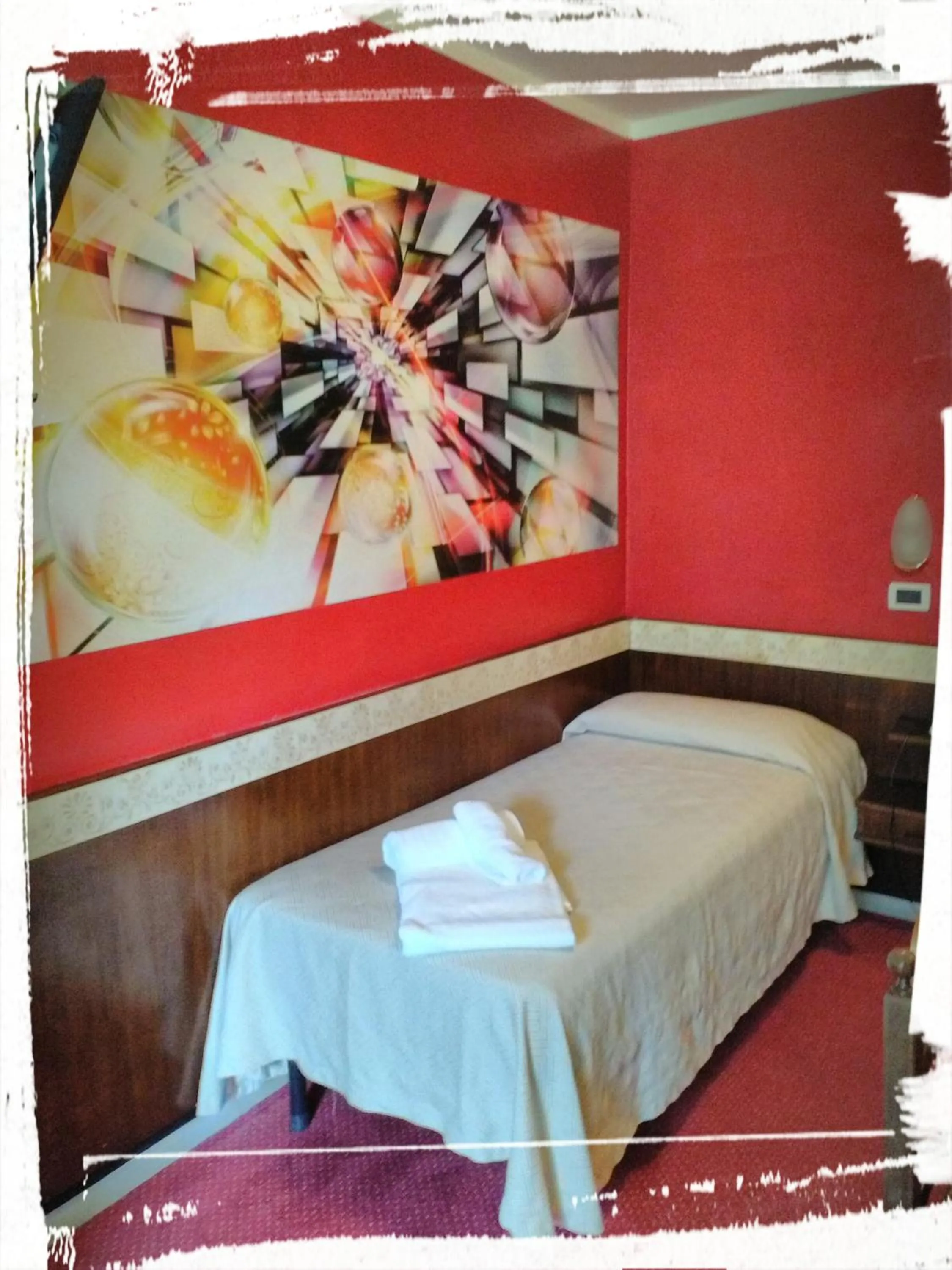 Bed in Hotel Rosa Serenella