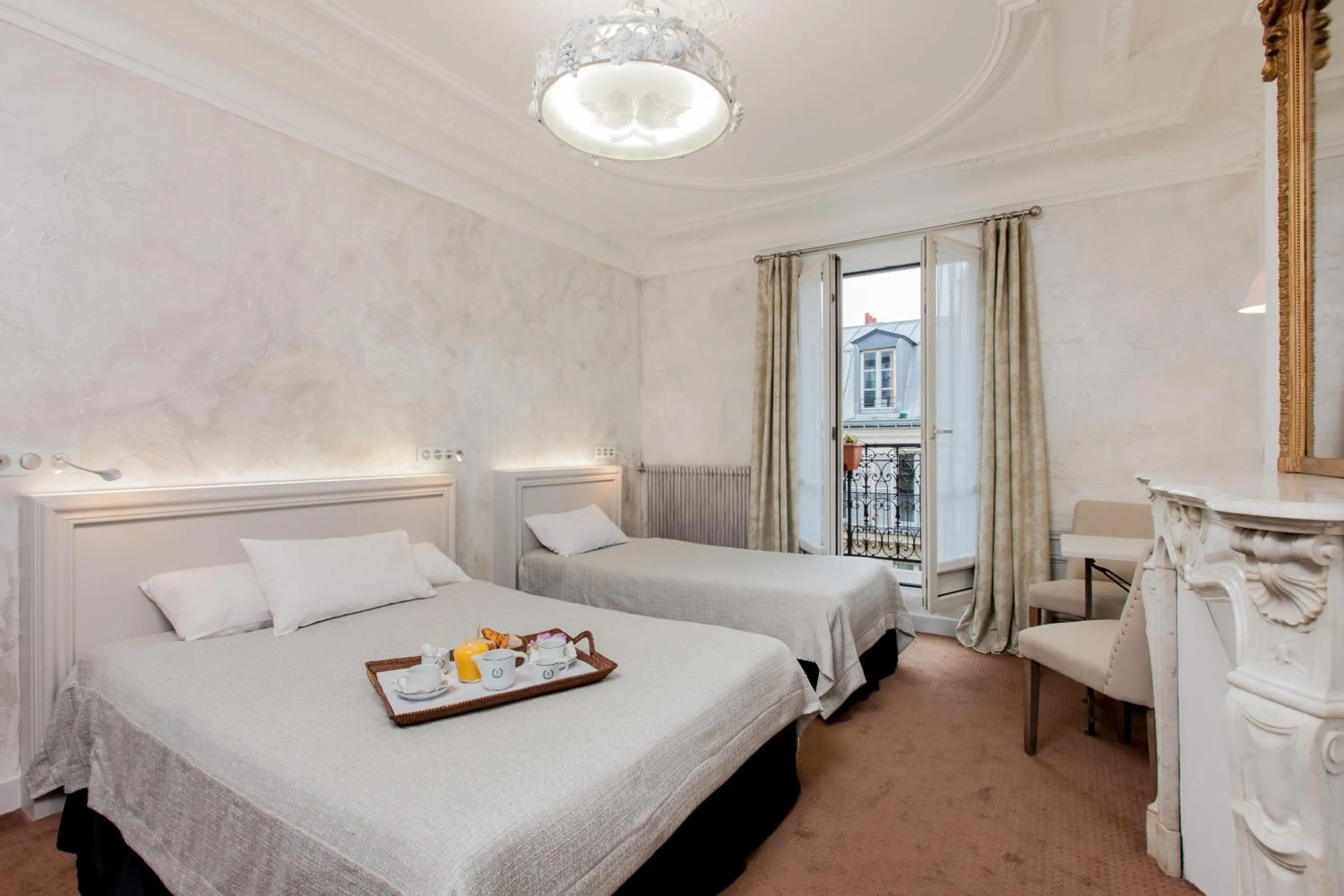 Bed in Hotel Bonaparte