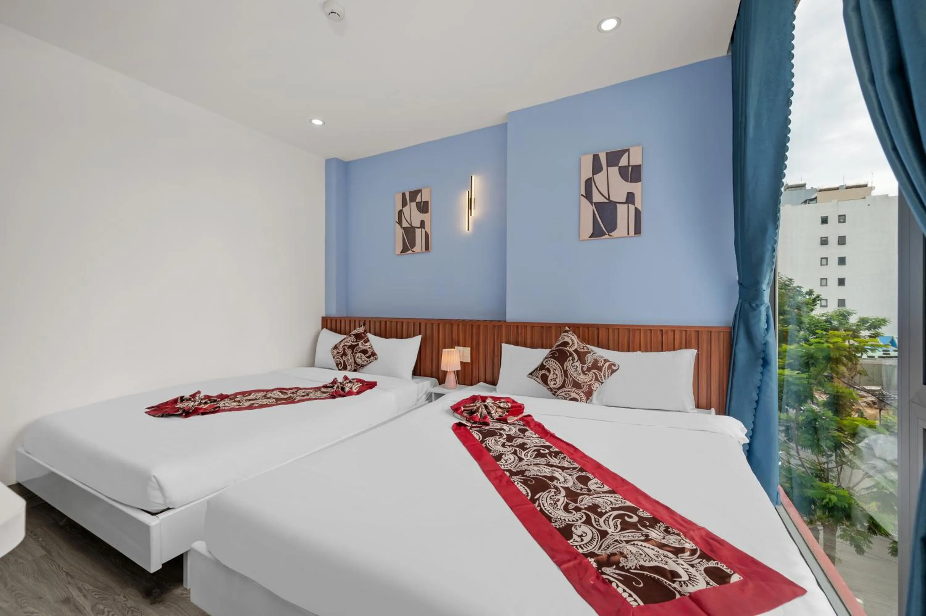 Bed in Bao Chau Hotel