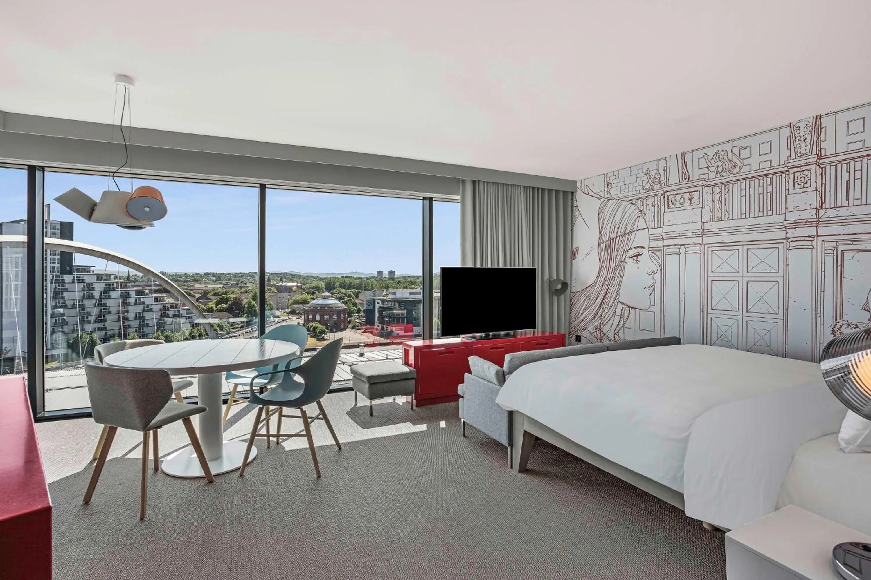 Photo of the whole room, Bed in Radisson RED Hotel, Glasgow