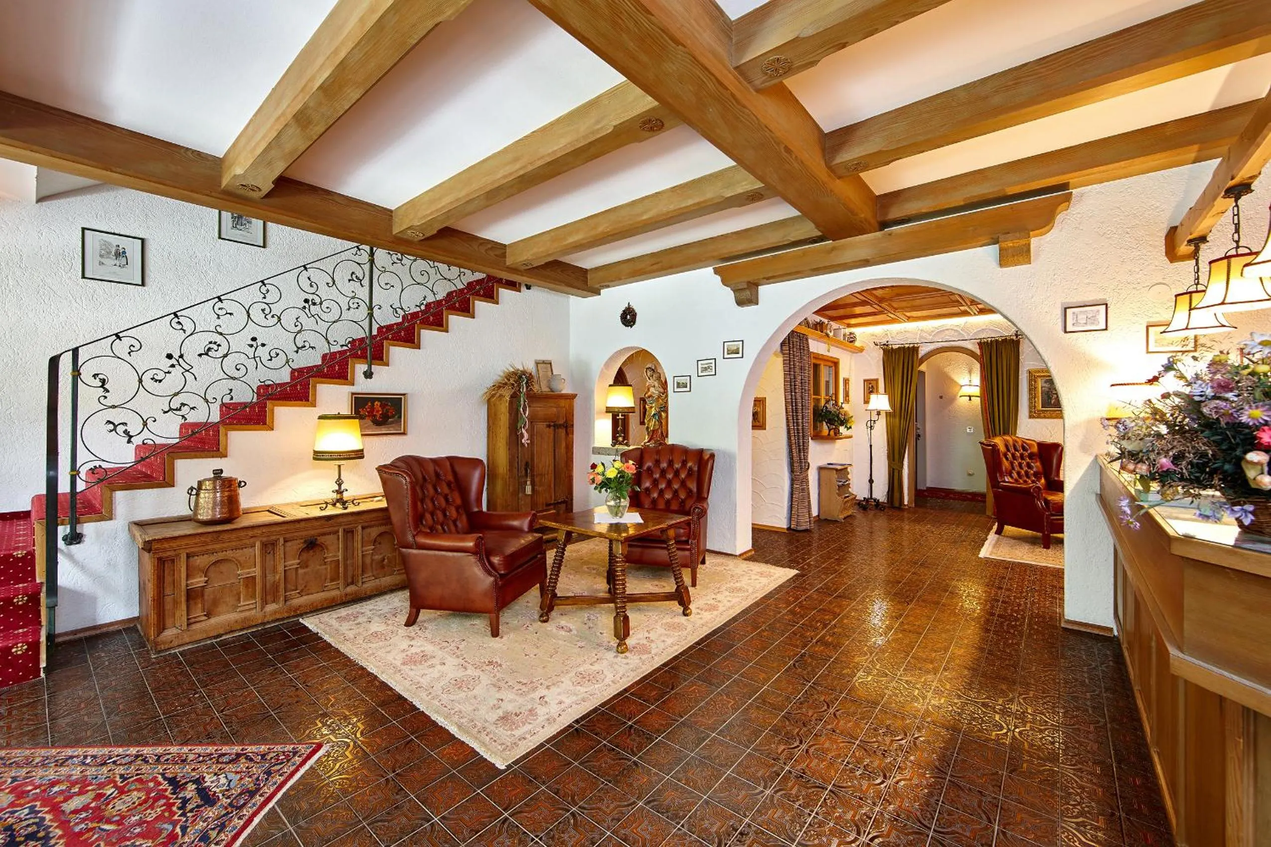 Lobby or reception in Hotel Franziska