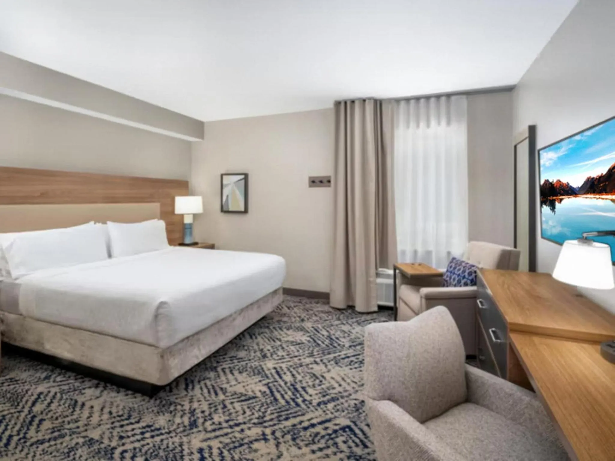 Photo of the whole room, Bed in Candlewood Suites Champaign-Urbana University Area by IHG