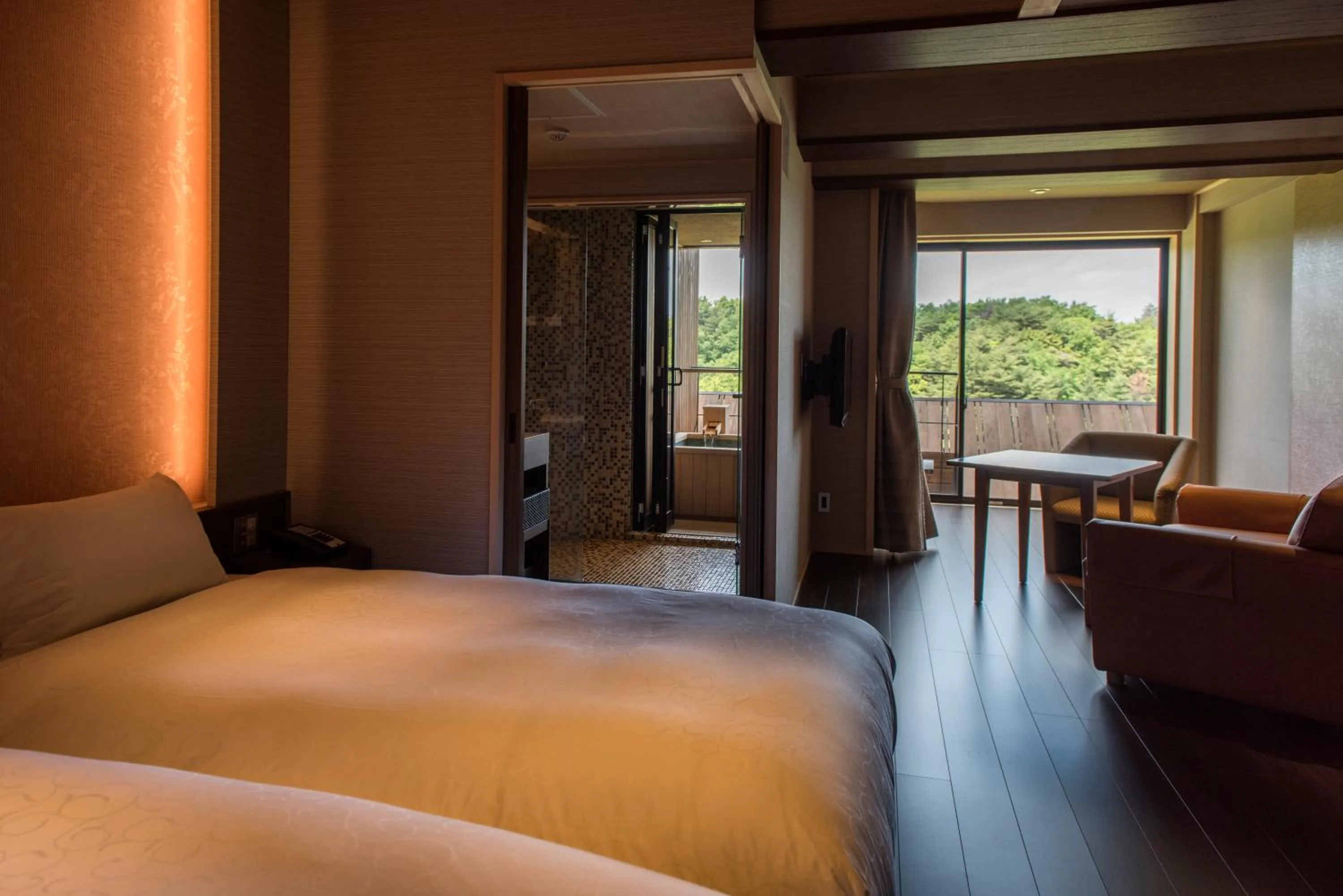 Bed in Laforet Shuzenji Sanshisuimei