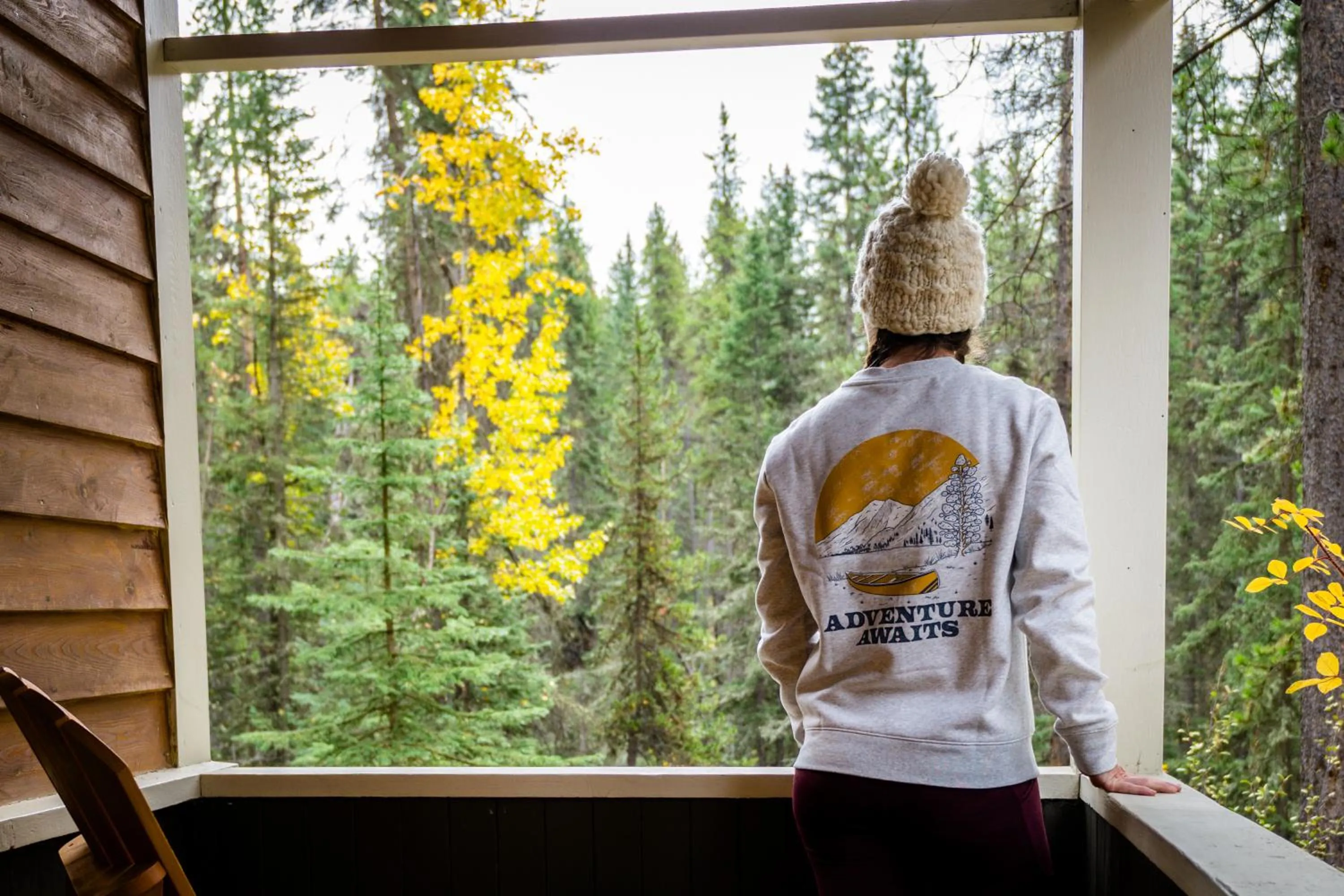 Balcony/Terrace in Johnston Canyon Lodge & Bungalows
