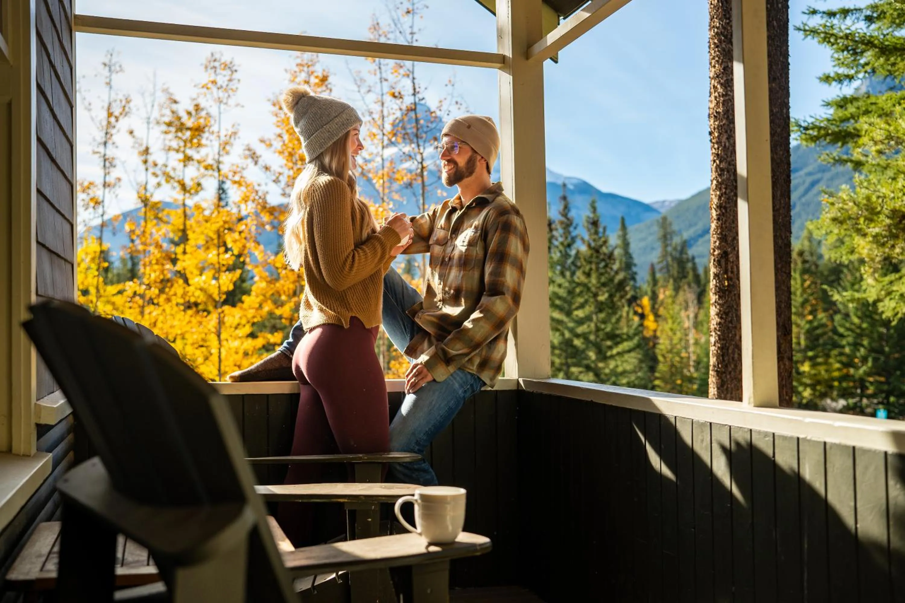Balcony/Terrace in Johnston Canyon Lodge & Bungalows