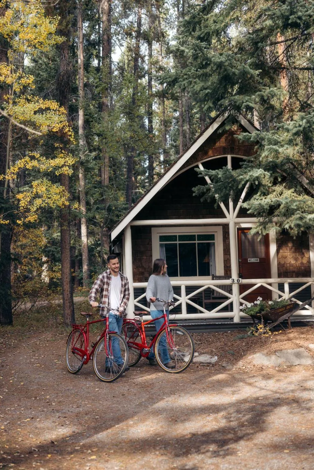 Cycling in Johnston Canyon Lodge & Bungalows