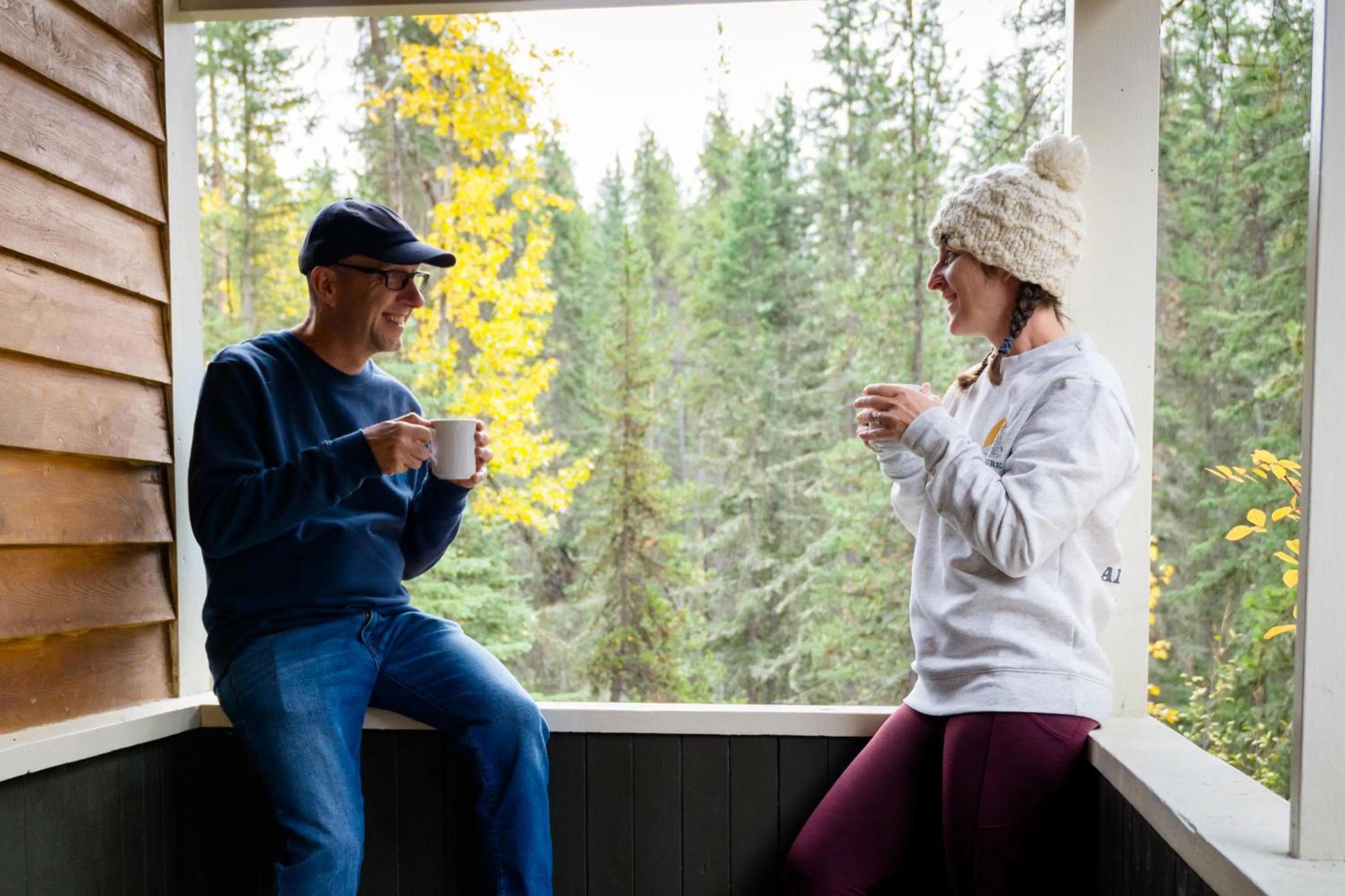 Balcony/Terrace in Johnston Canyon Lodge & Bungalows