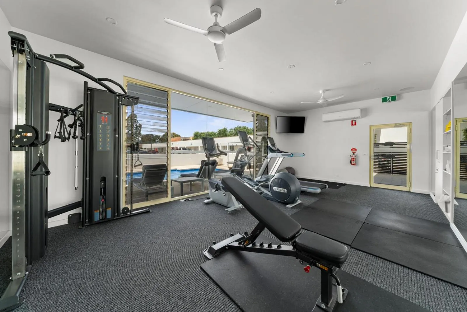 Fitness centre/facilities in The Carrington Hotel