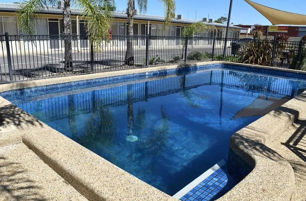 Pool view in Overlander Hotel Motel