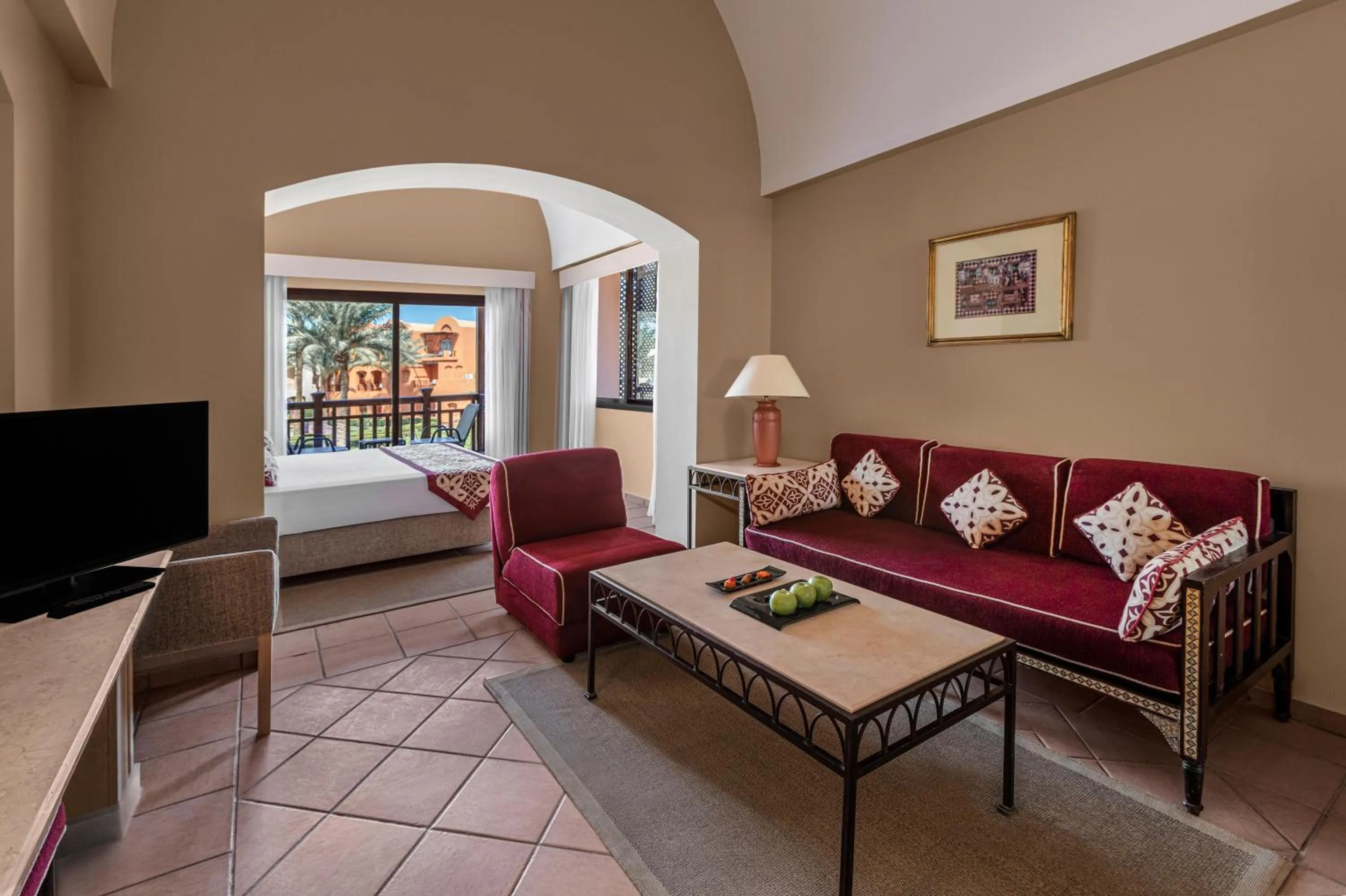 Photo of the whole room, Bed in JAZ Makadi Saraya Resort