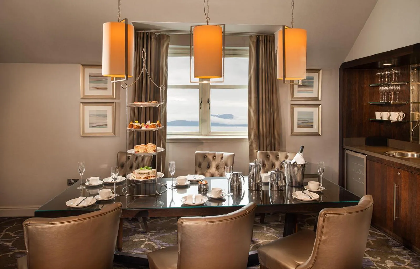 Dining area in Seamill Hydro Hotel