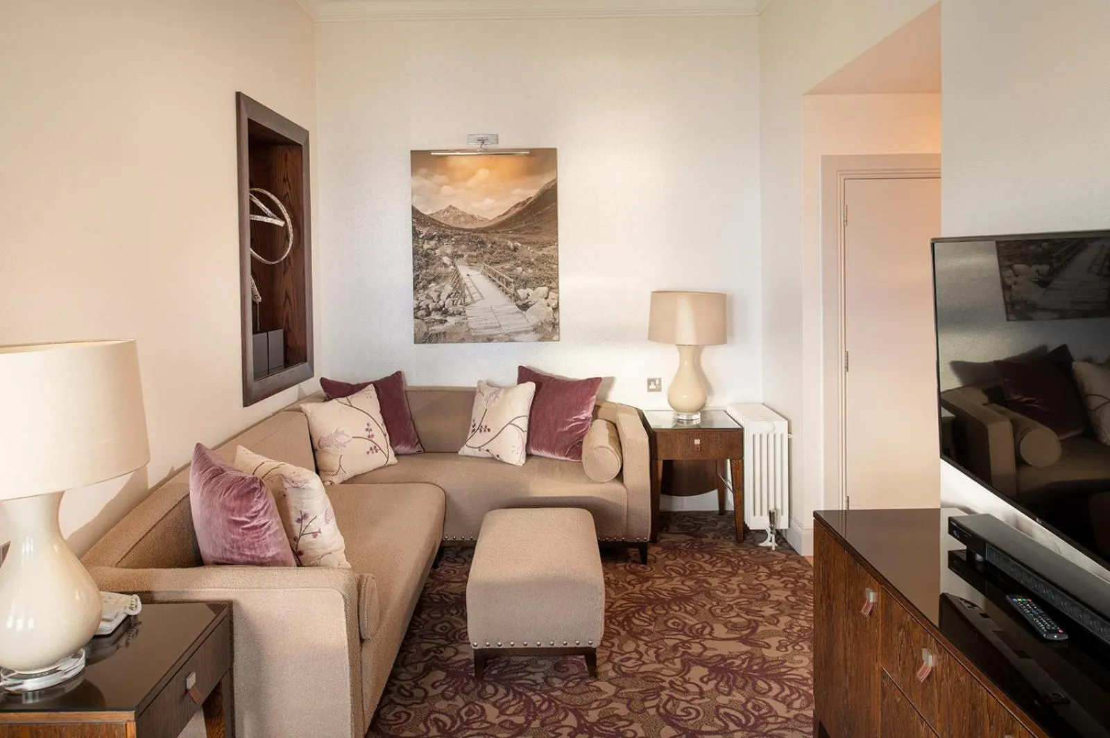 Living room in Seamill Hydro Hotel