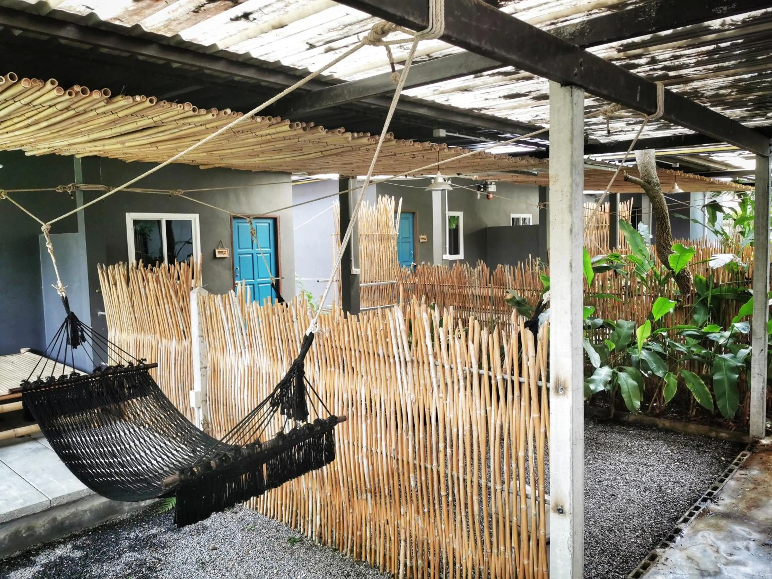 Patio in Glur Hostel