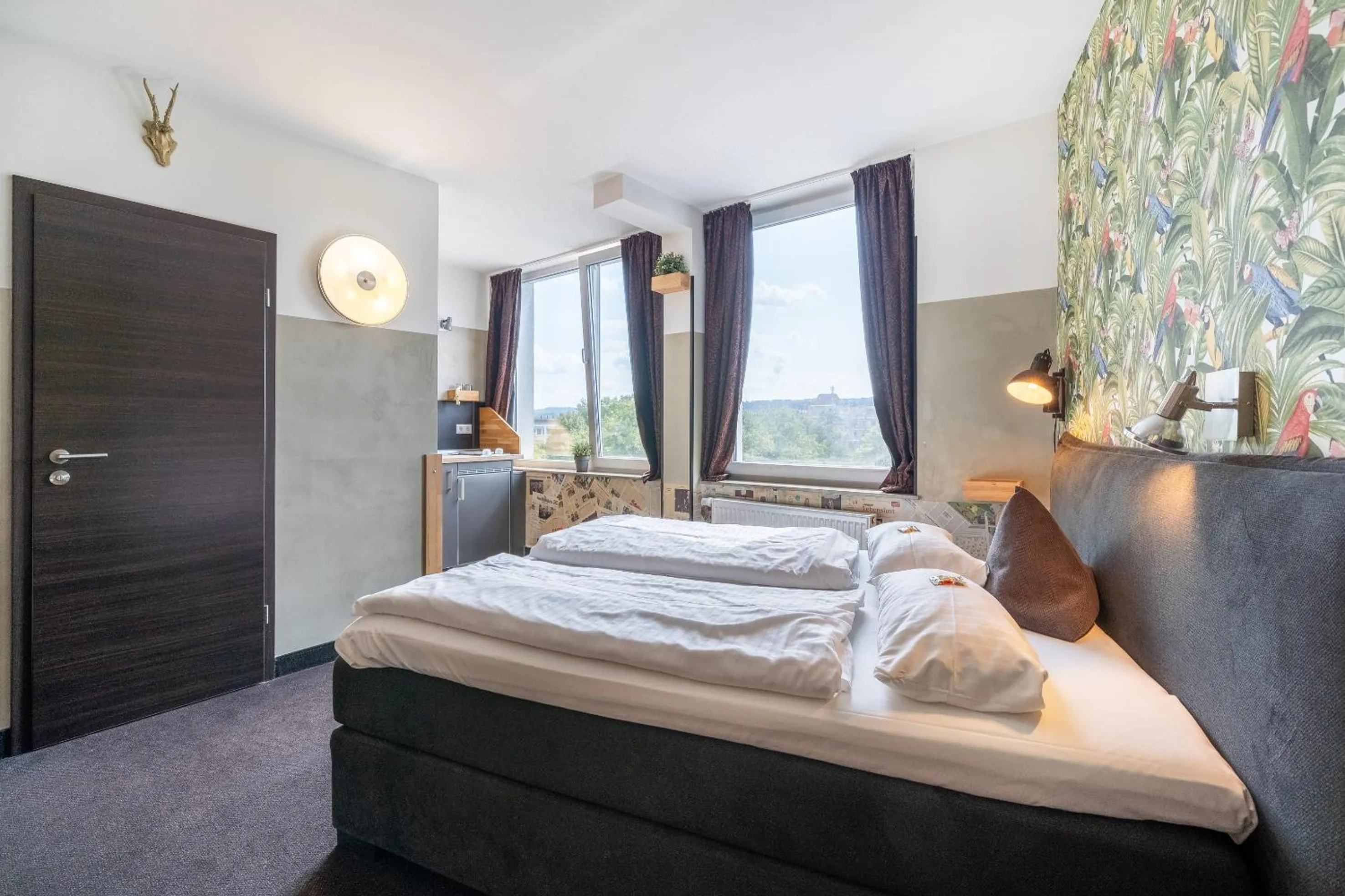 Bedroom, Bed in Aappartel City Center - kontaktloser Check-in 24h