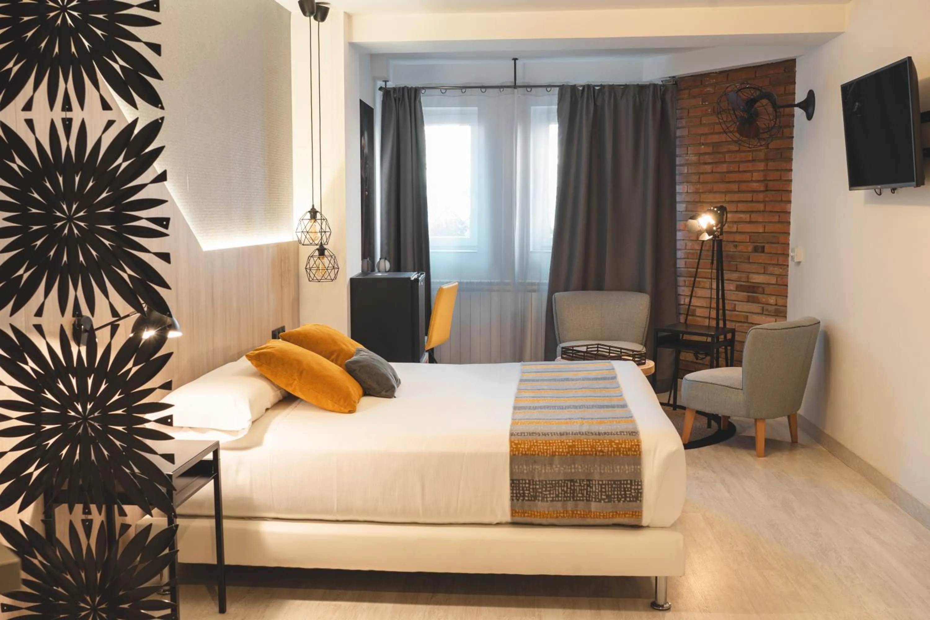 Bed in Hotel Onyarbi