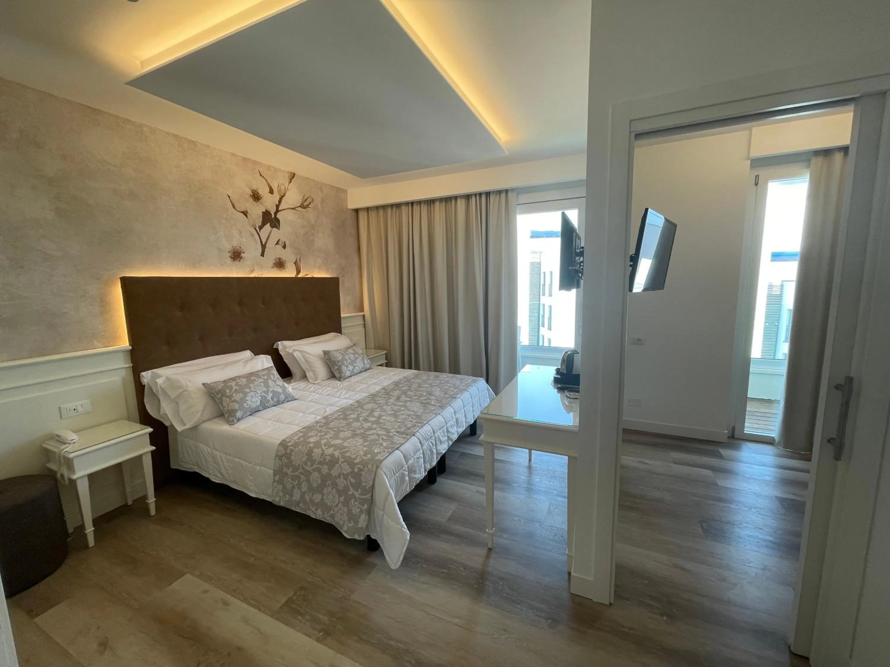 Bed in Park Hotel Cellini