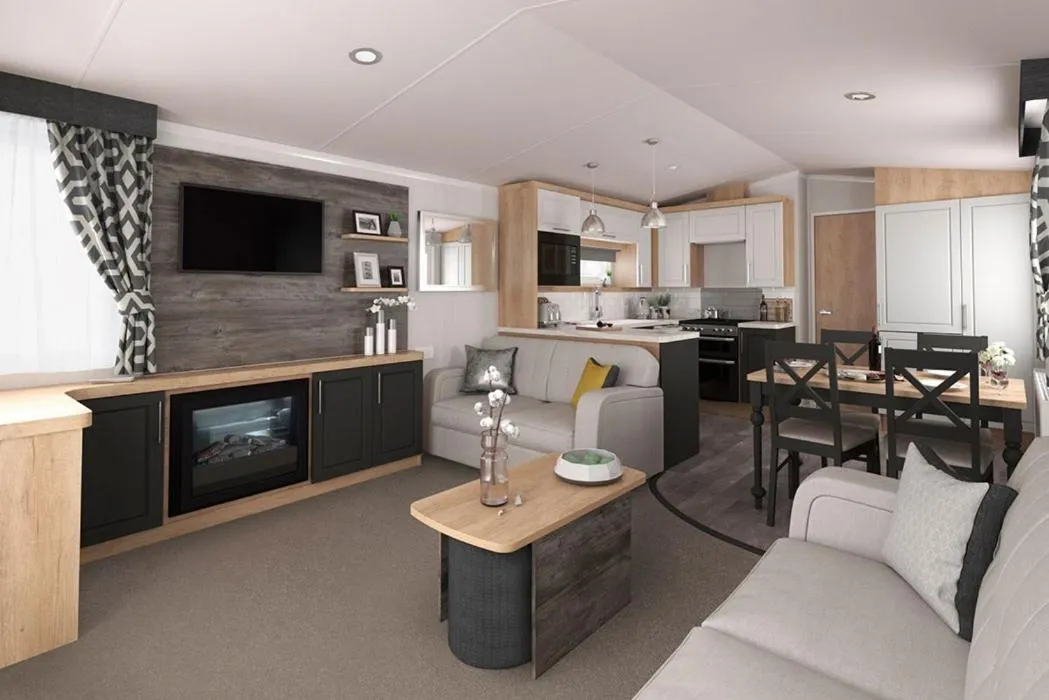 Kitchen or kitchenette in Cardigan Bay Holiday Park