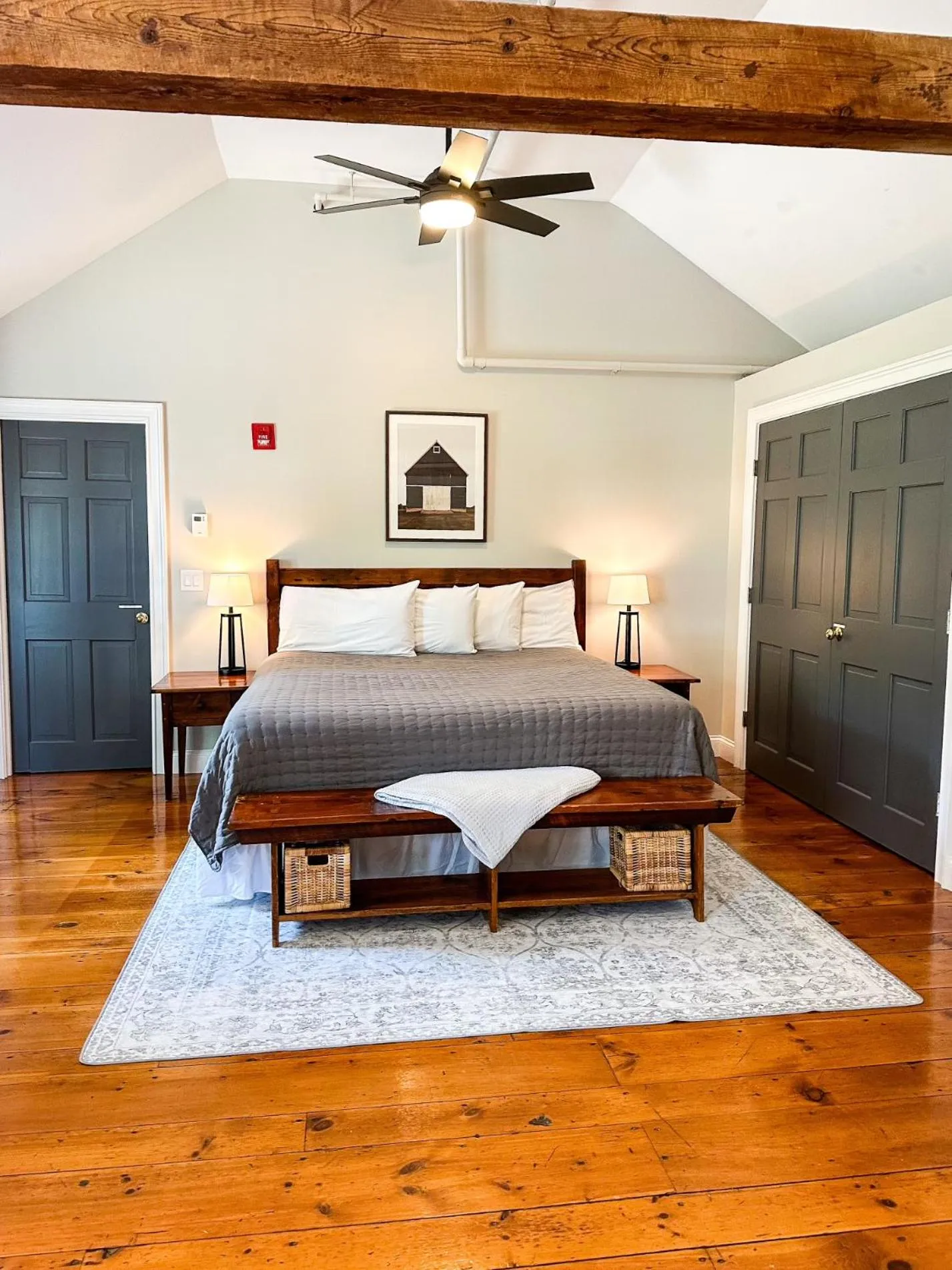 Bed in The Black Walnut Inn