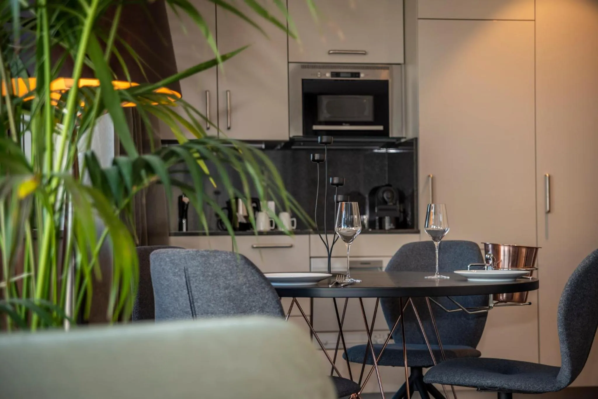 Kitchen or kitchenette in Martin's All Suites