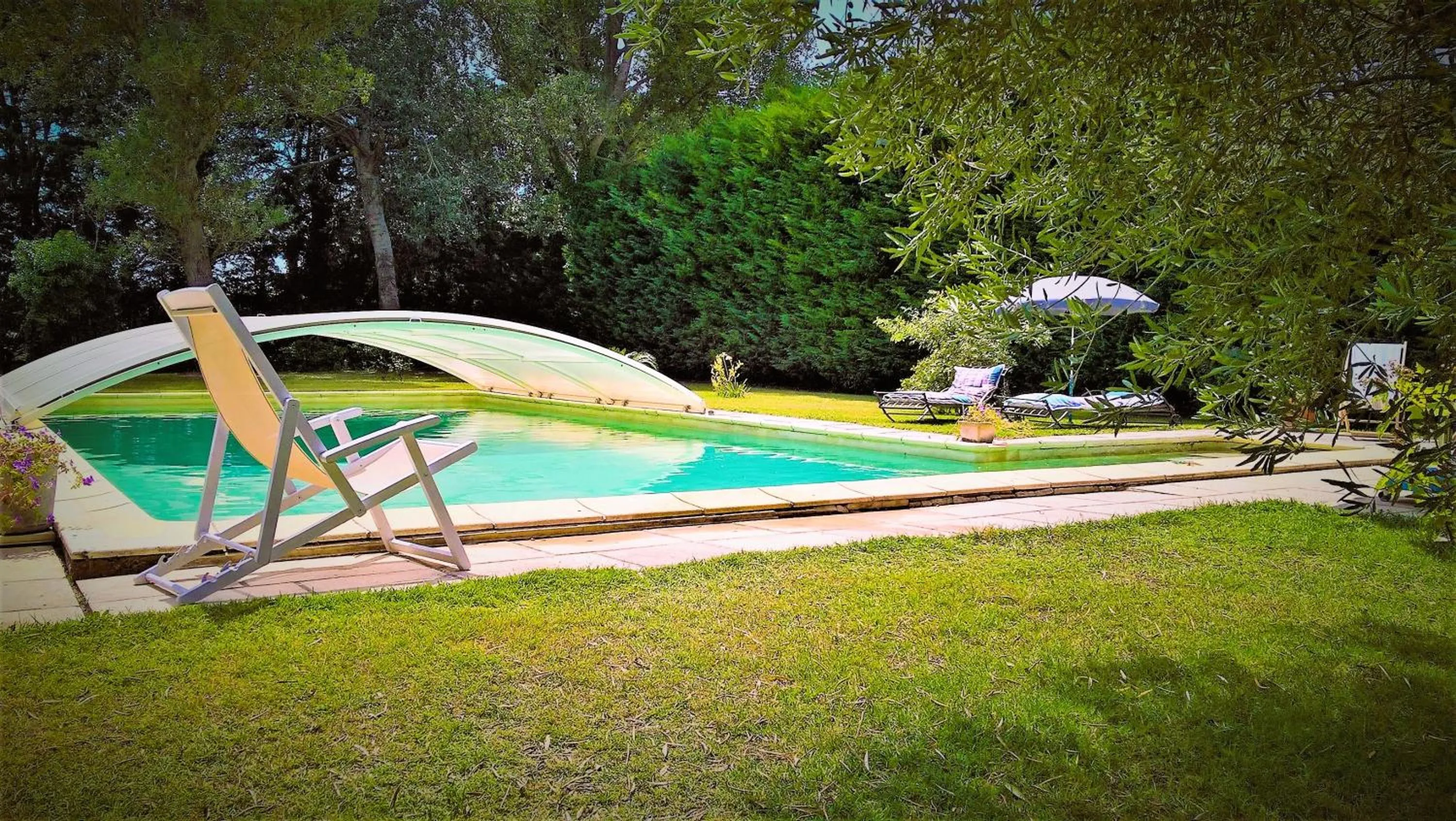 Swimming pool in les trésors de malle mialle