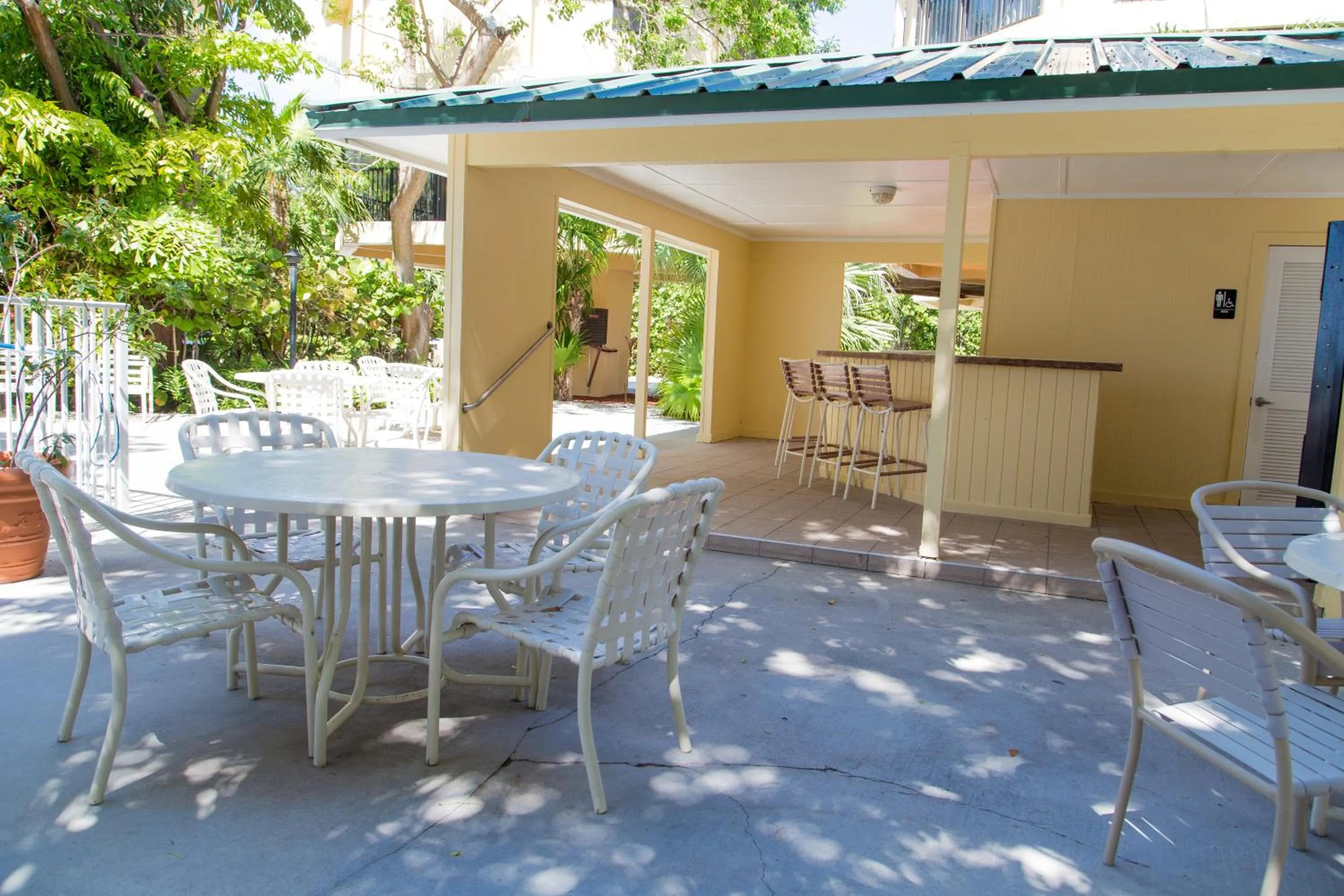 Patio in Coco Plum Beach & Tennis Club & Marina