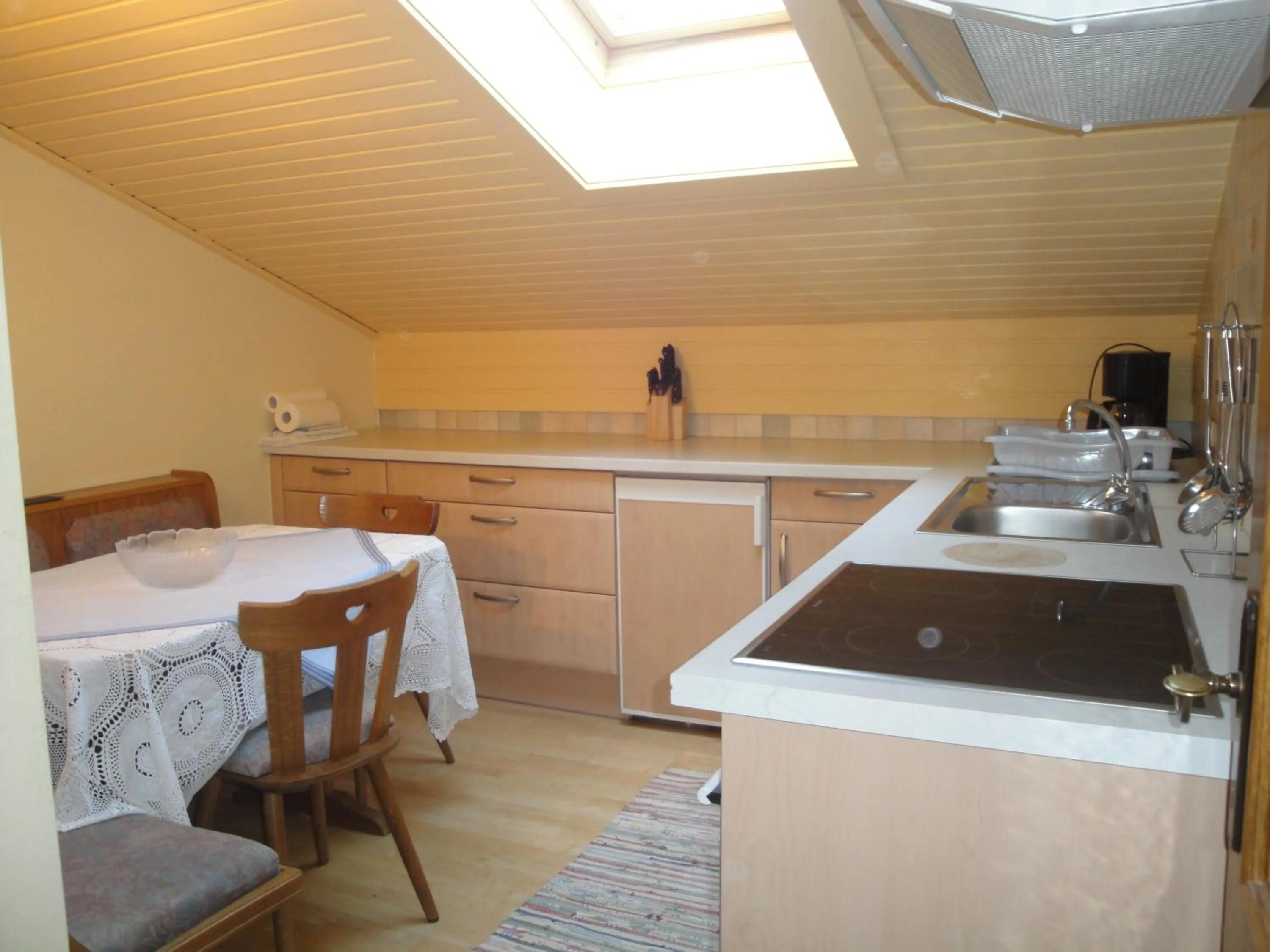 Kitchen or kitchenette in Pension & Appartement Steinwender