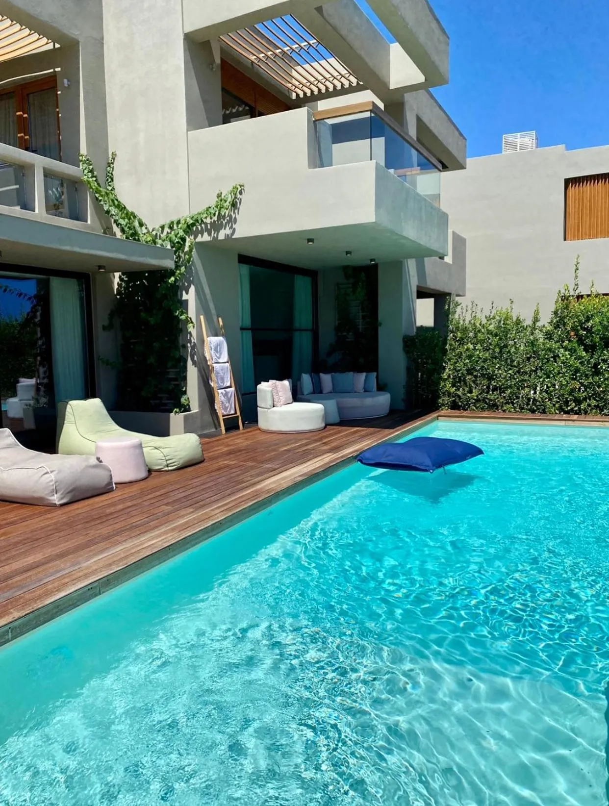 Pool view in Thalatta Seaside Hotel