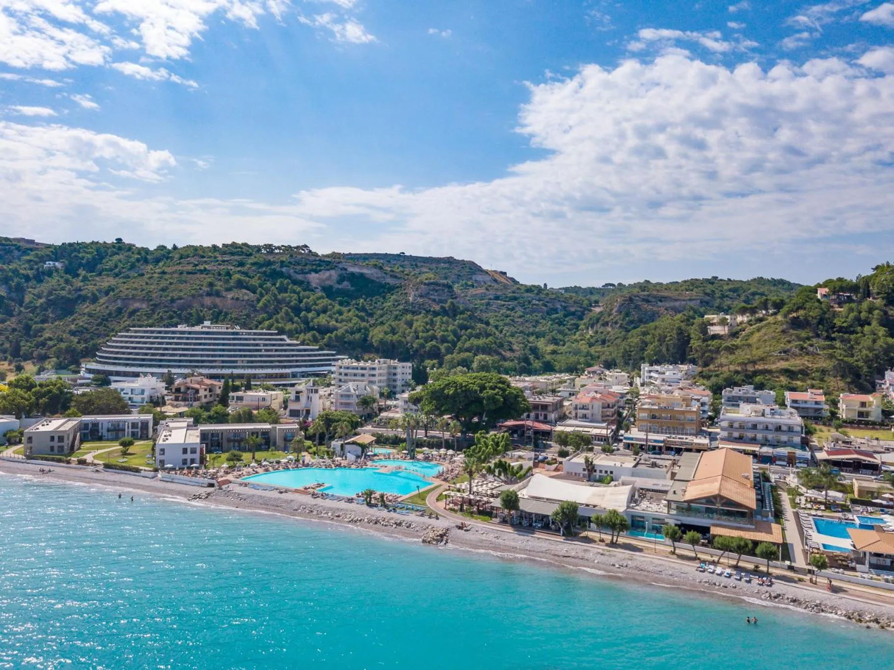 Bird's eye view in Filmar Hotel, Ixia, Rhodes