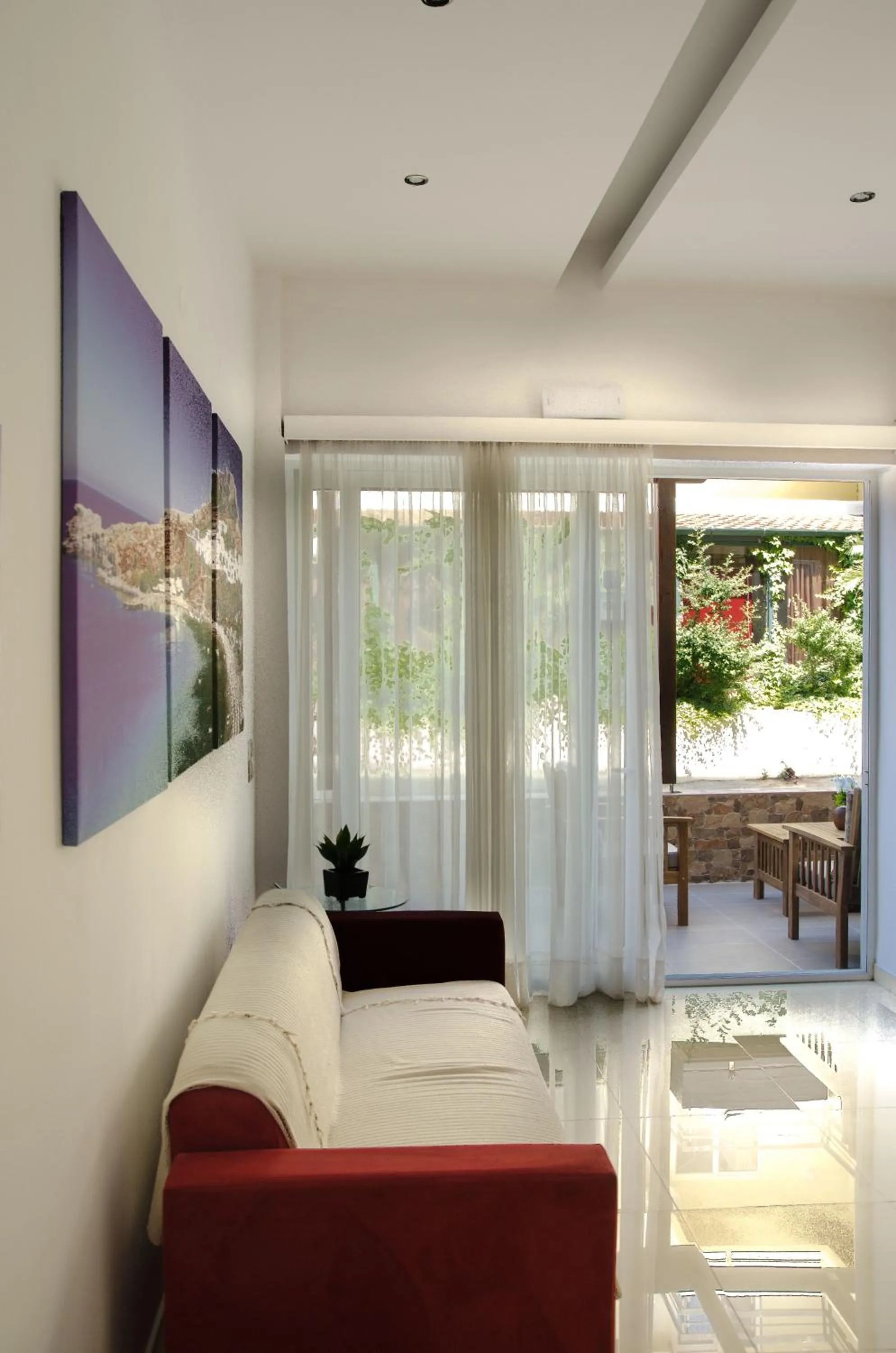 Communal lounge/ TV room, Bed in Filmar Hotel, Ixia, Rhodes