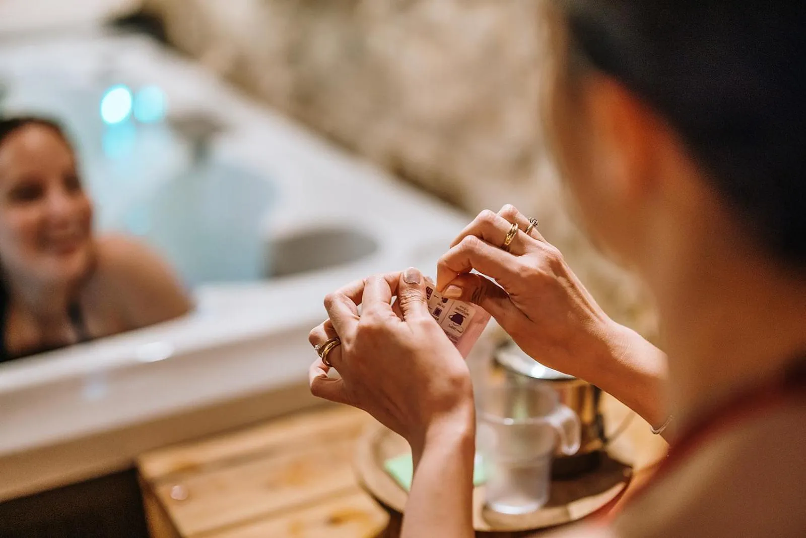 Hot Tub in Villa Di Sotto