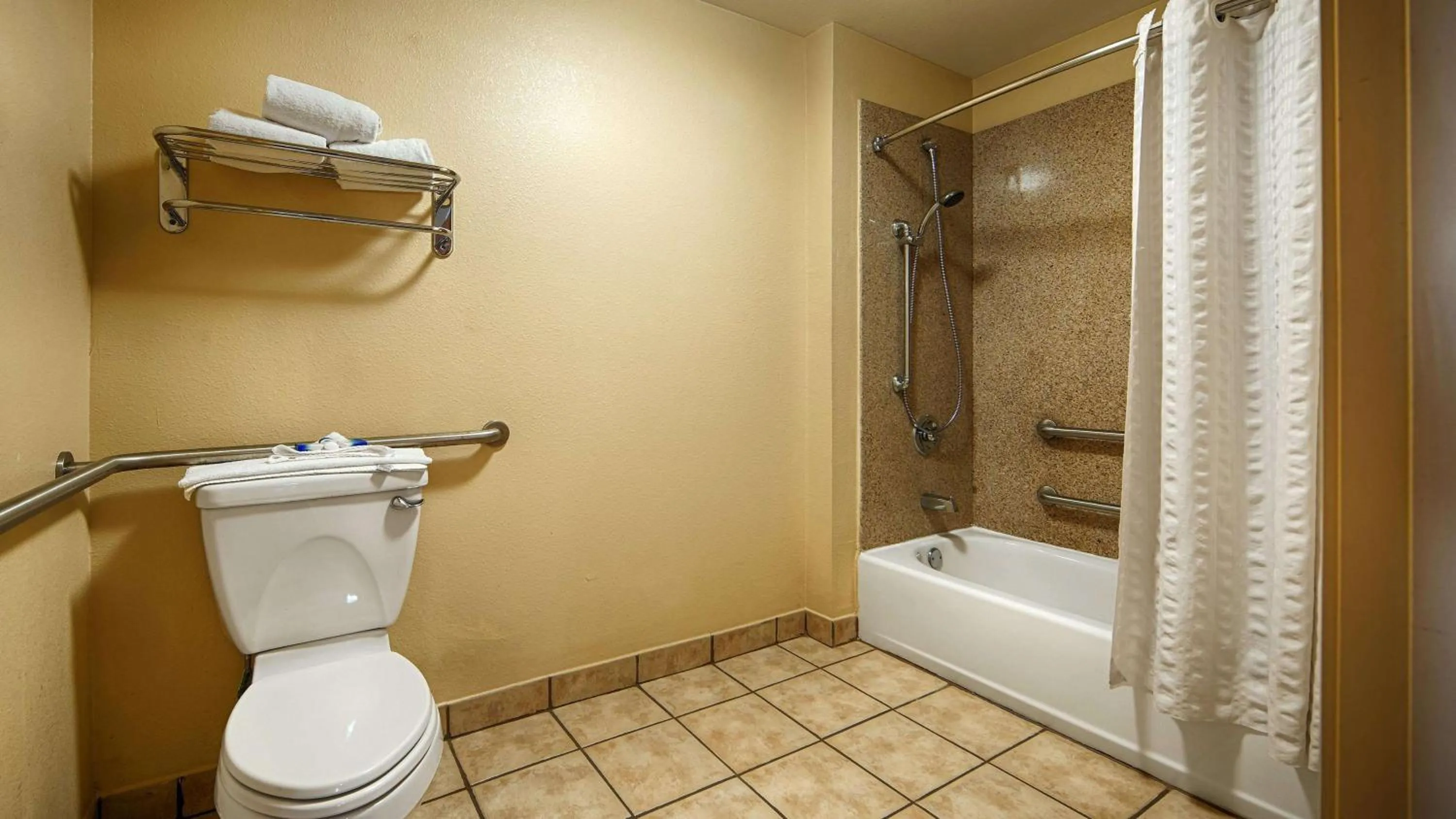 Bathroom in Best Western Windsor Pointe Hotel & Suites-Frost Bank Center