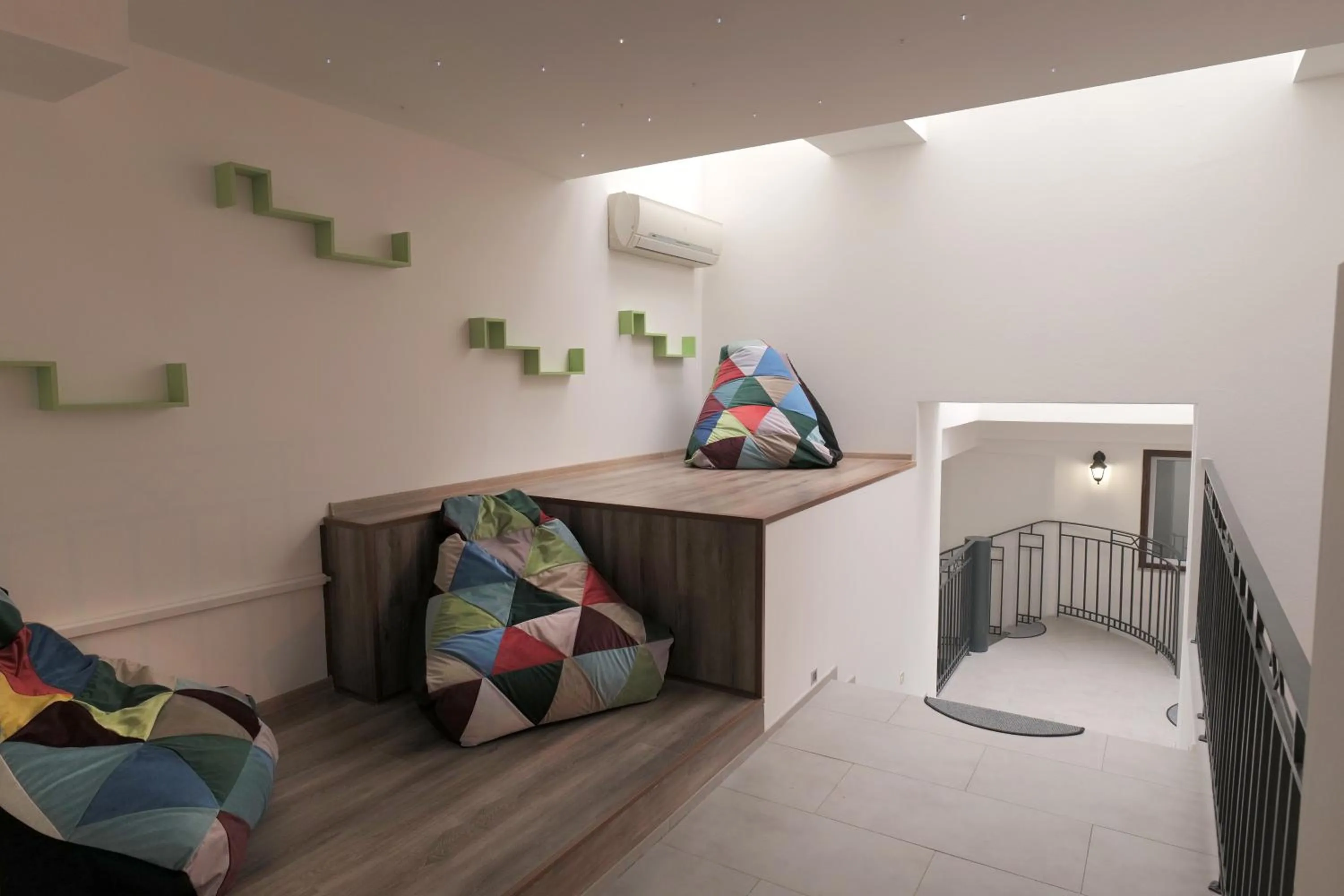 Seating area in Hostel Old Town