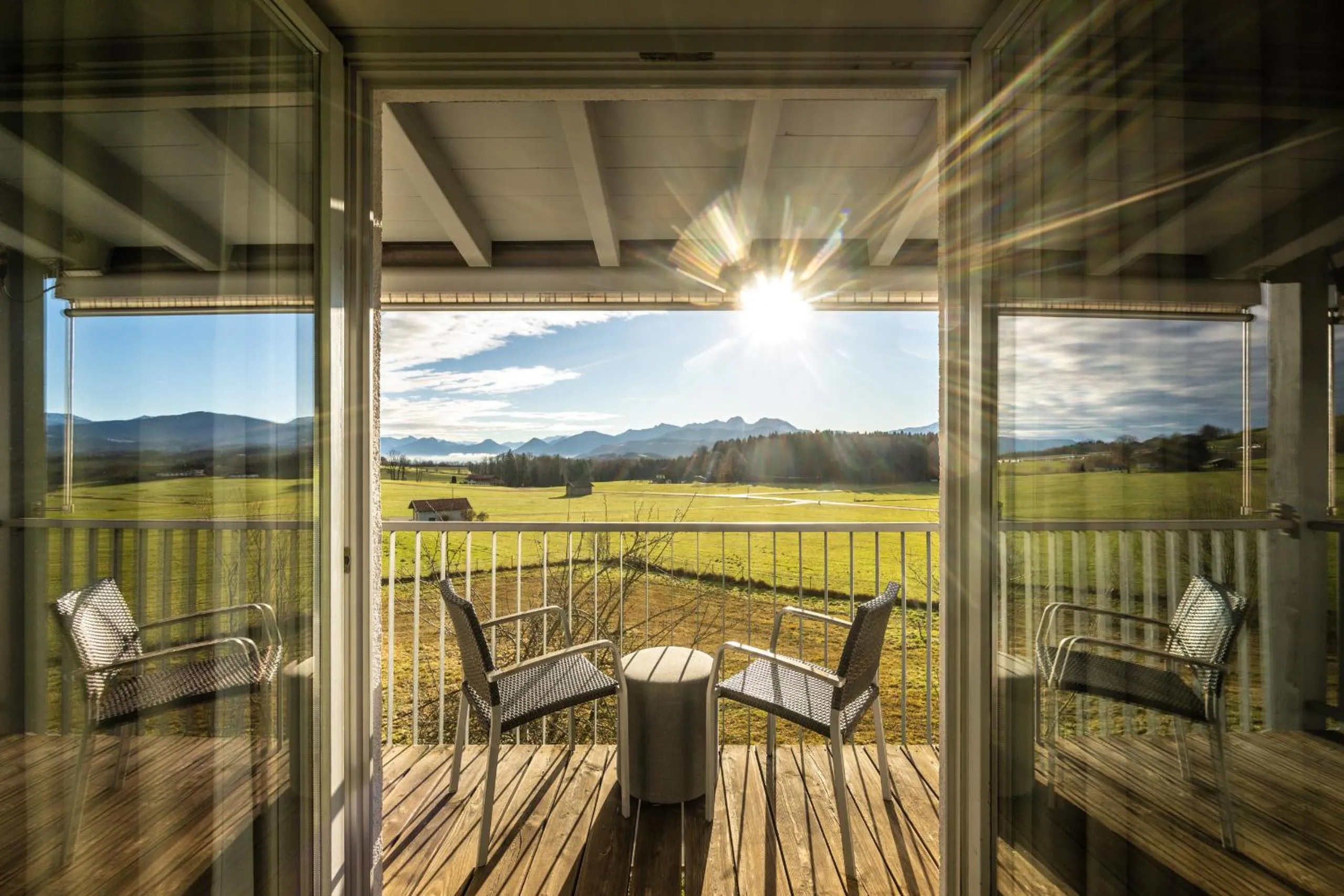 Balcony/Terrace in Coffee Fellows Hotel Irschenberg Süd