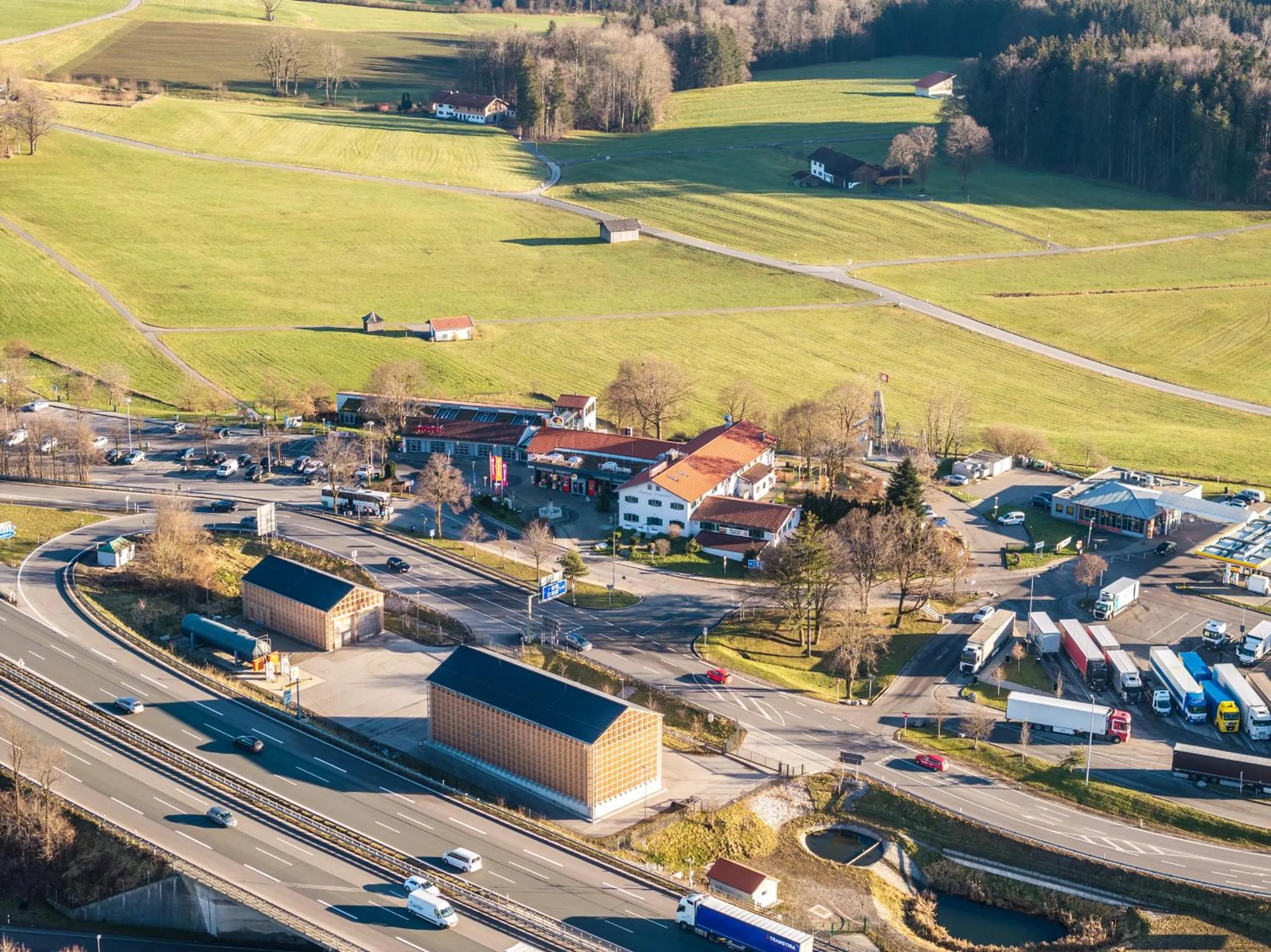 Bird's eye view in Coffee Fellows Hotel Irschenberg Süd