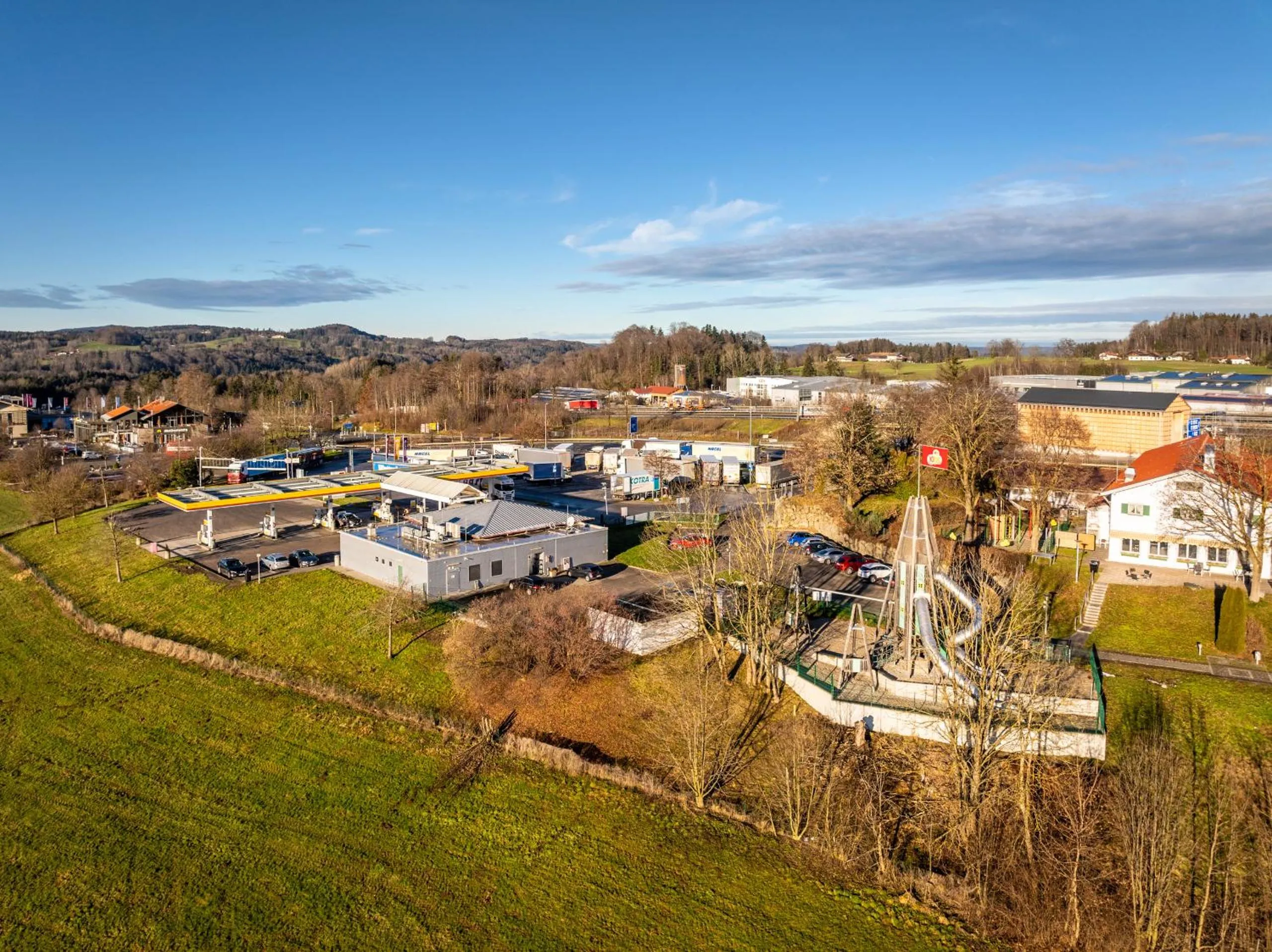 Bird's eye view in Coffee Fellows Hotel Irschenberg Süd