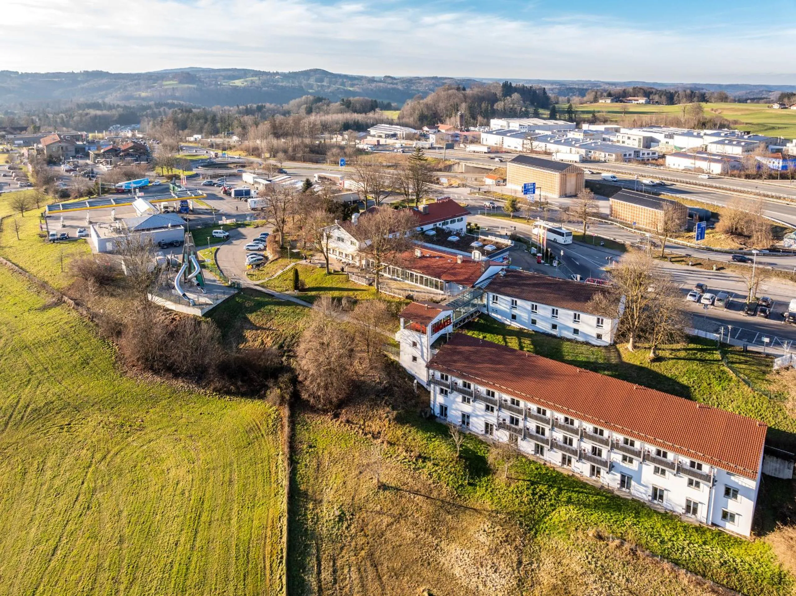 Bird's eye view in Coffee Fellows Hotel Irschenberg Süd