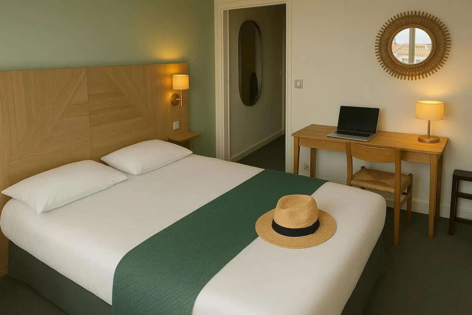 Double Room in Cit'Hotel Logis De Brou, Bourg en Bresse Double Room in Cit'Hotel Logis De Brou, Bourg en Bresse