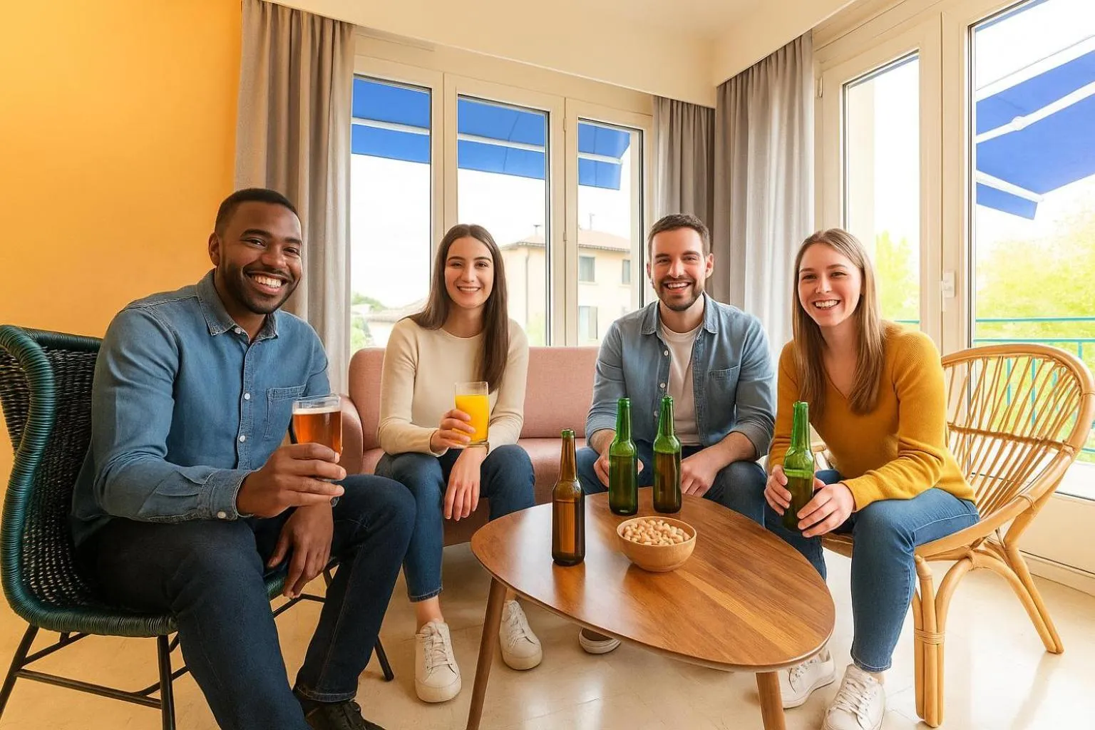 Lounge or bar in Cit'Hotel Logis De Brou, Bourg en Bresse