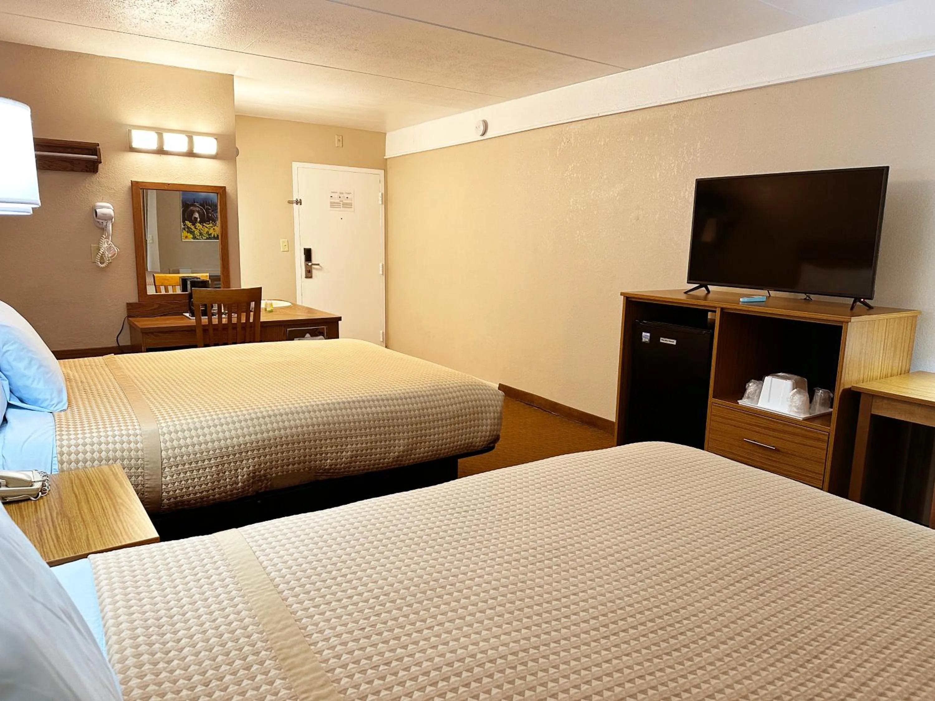 Bed in Sidney James Mountain Lodge