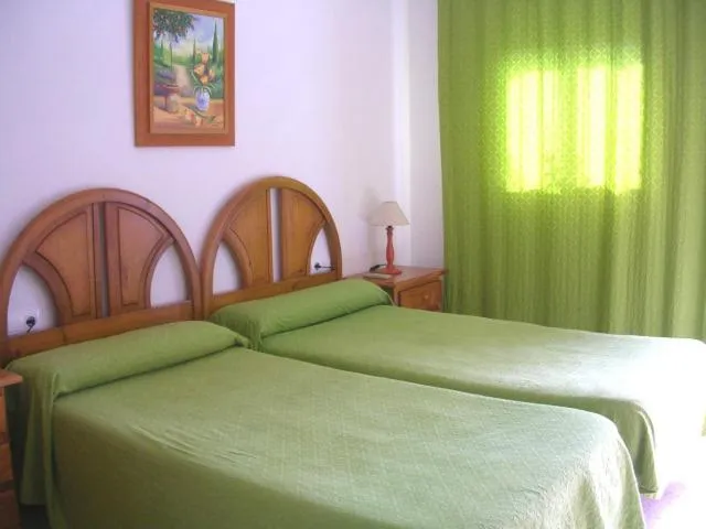 Patio, Bed in Hotel Antonio Conil