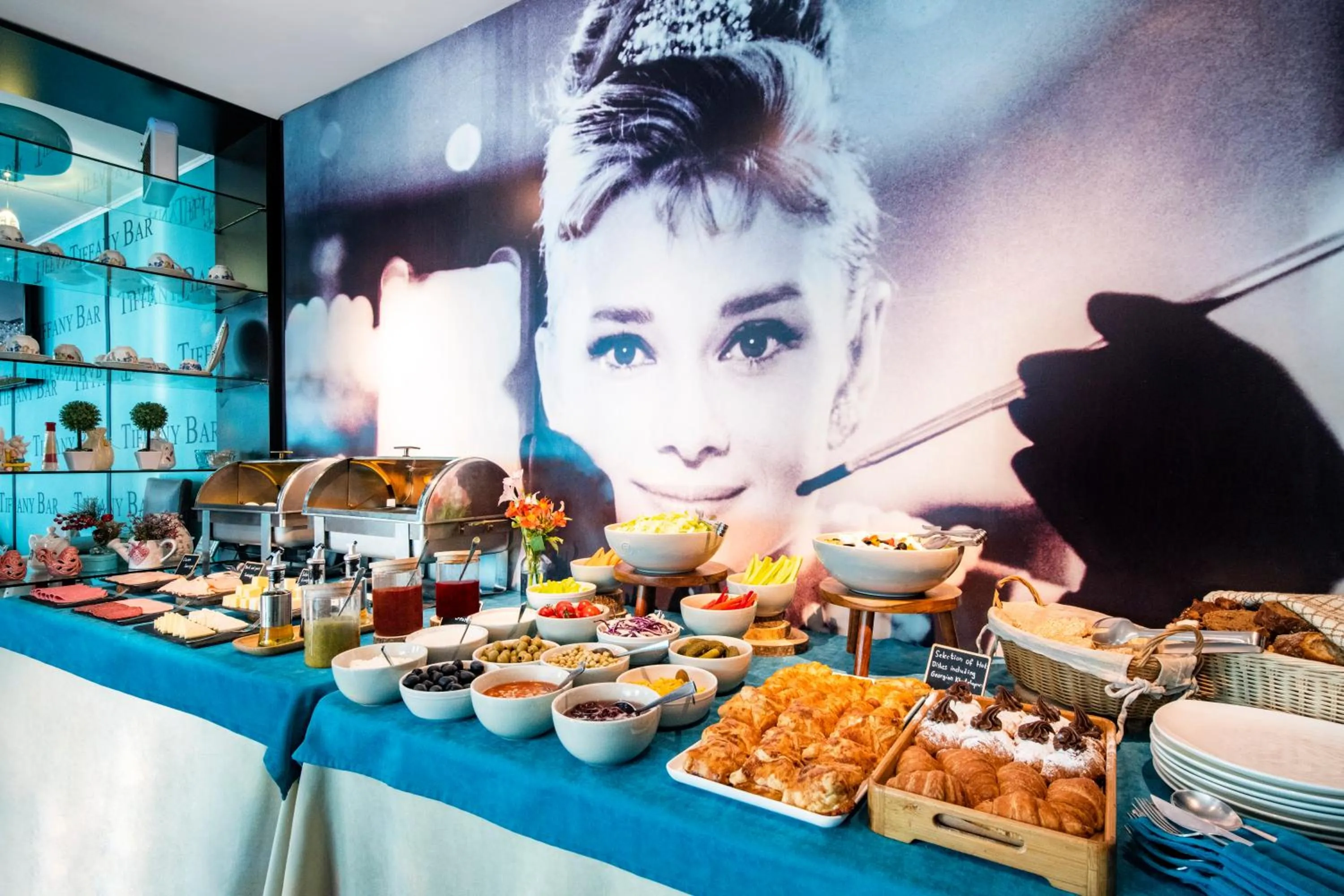 Buffet breakfast in River Side Hotel Tbilisi