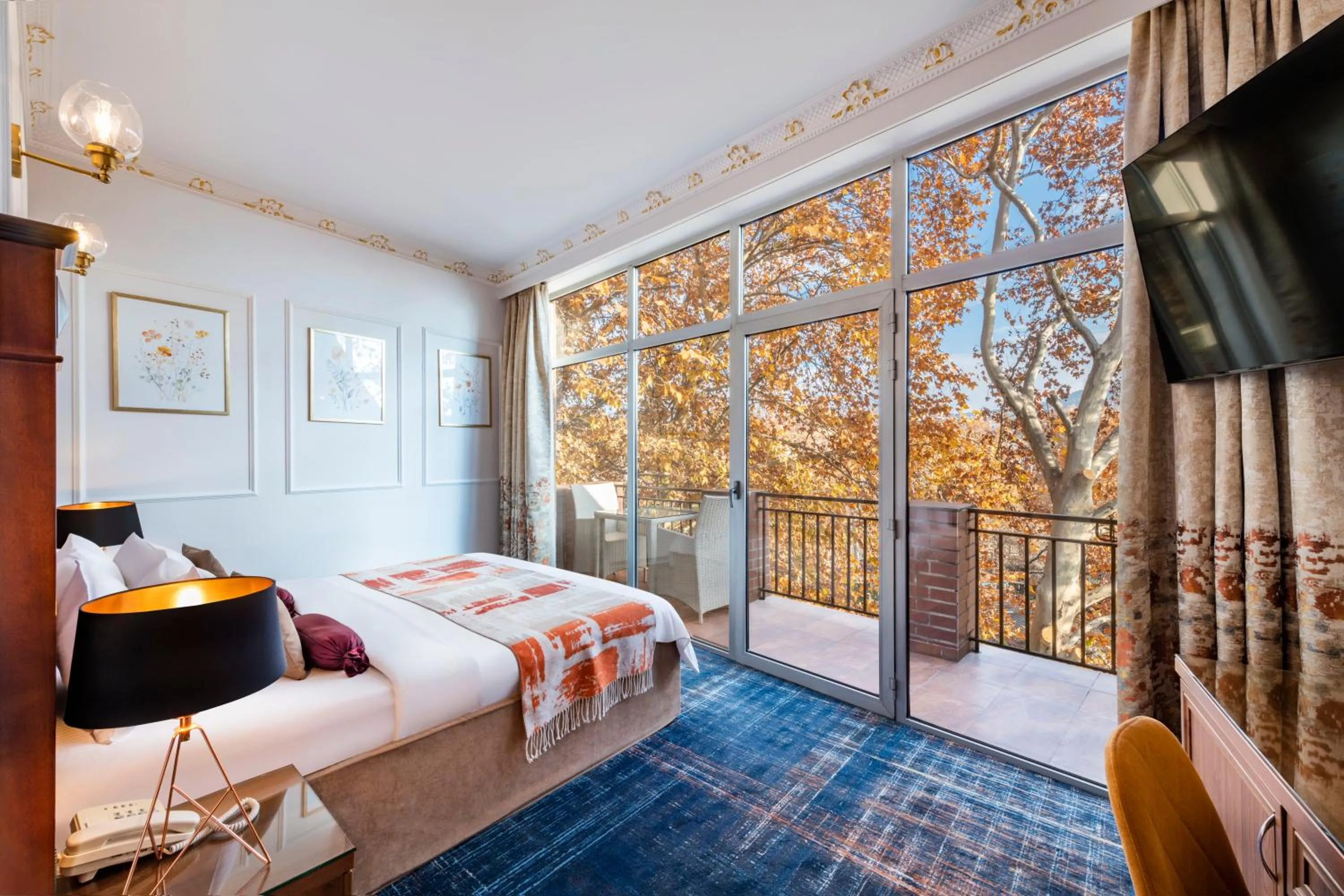 Bedroom, Bed in River Side Hotel Tbilisi