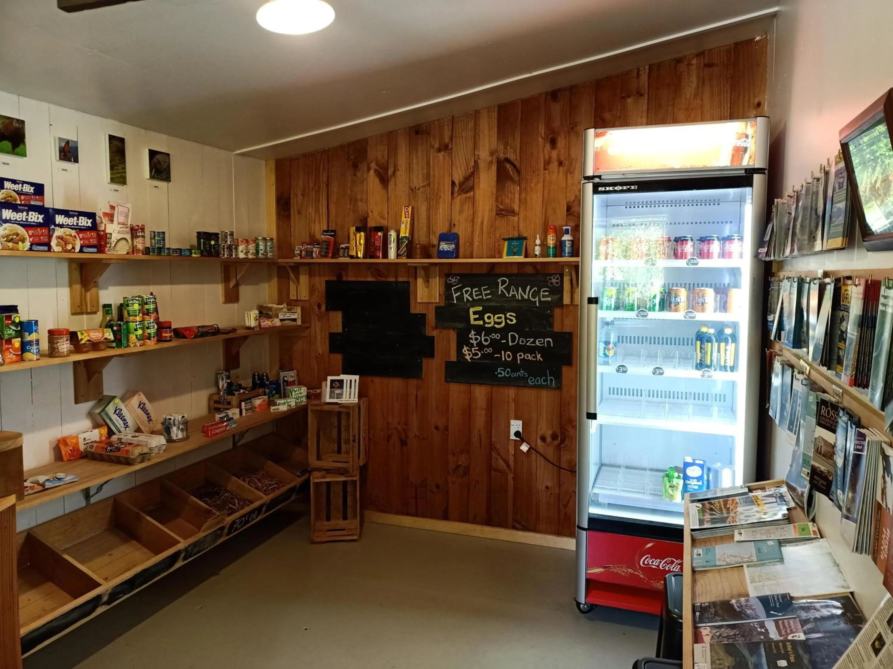 On-site shops in Jackson's Retreat Alpine Holiday Park