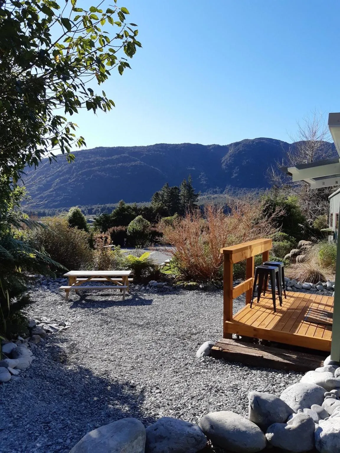 Mountain view in Jackson's Retreat Alpine Holiday Park